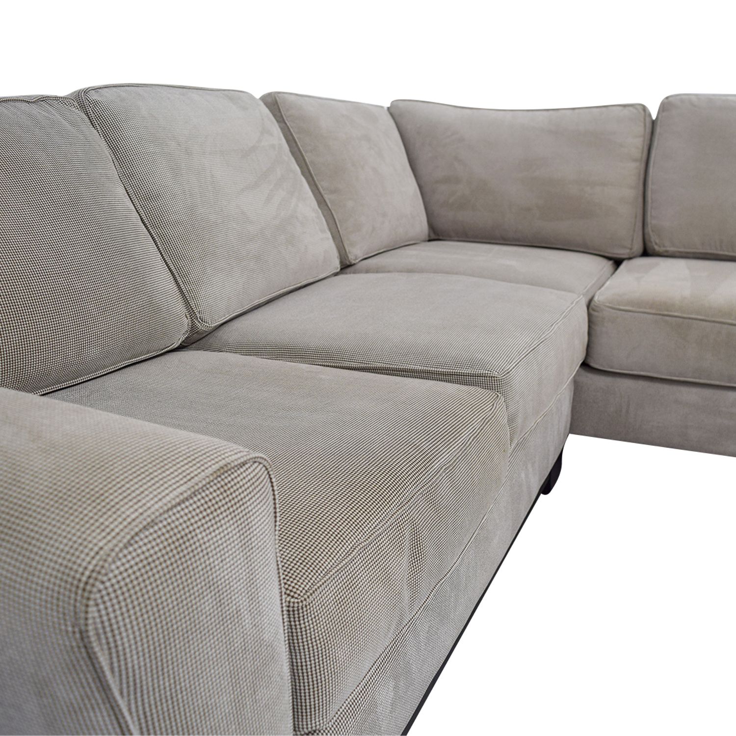 84% Off – Jordan's Furniture Jordan's Furniture Beige L Shaped In Beige L Shaped Sectional Sofas (View 8 of 20)