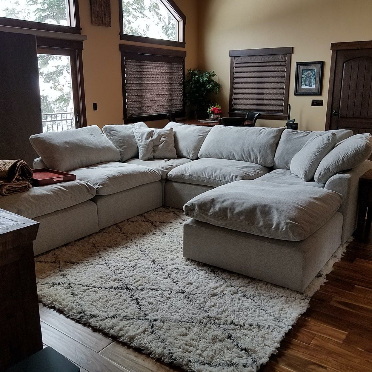 A Deep Seated, Modular Sectional That Puts Dreamy Comfort Front And With Regard To 110&quot; Oversized Sofas (Gallery 8 of 20)