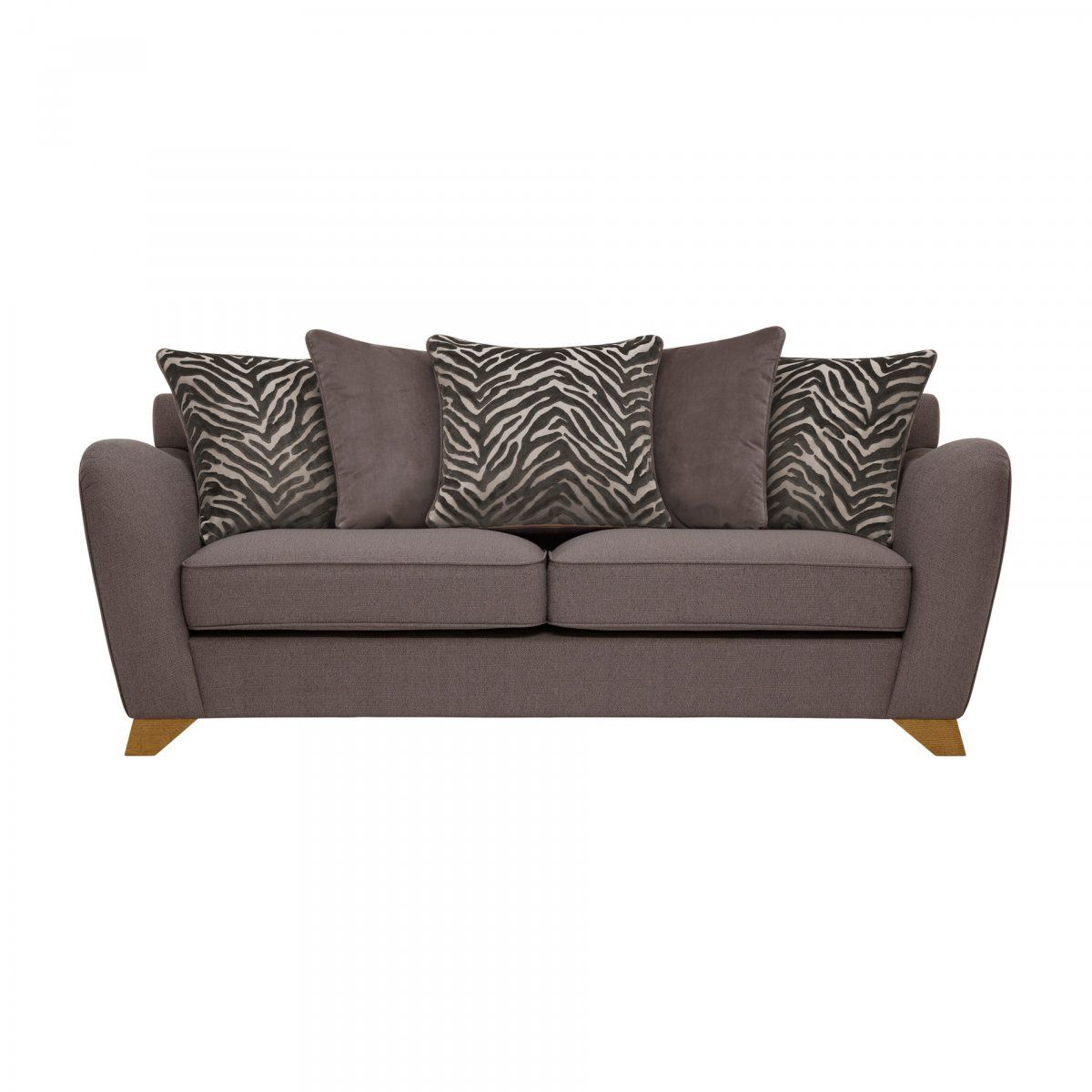Abbey Traditional Pillow Back 3 Seater Fabric Sofa Regarding Traditional 3 Seater Sofas (Gallery 15 of 20)