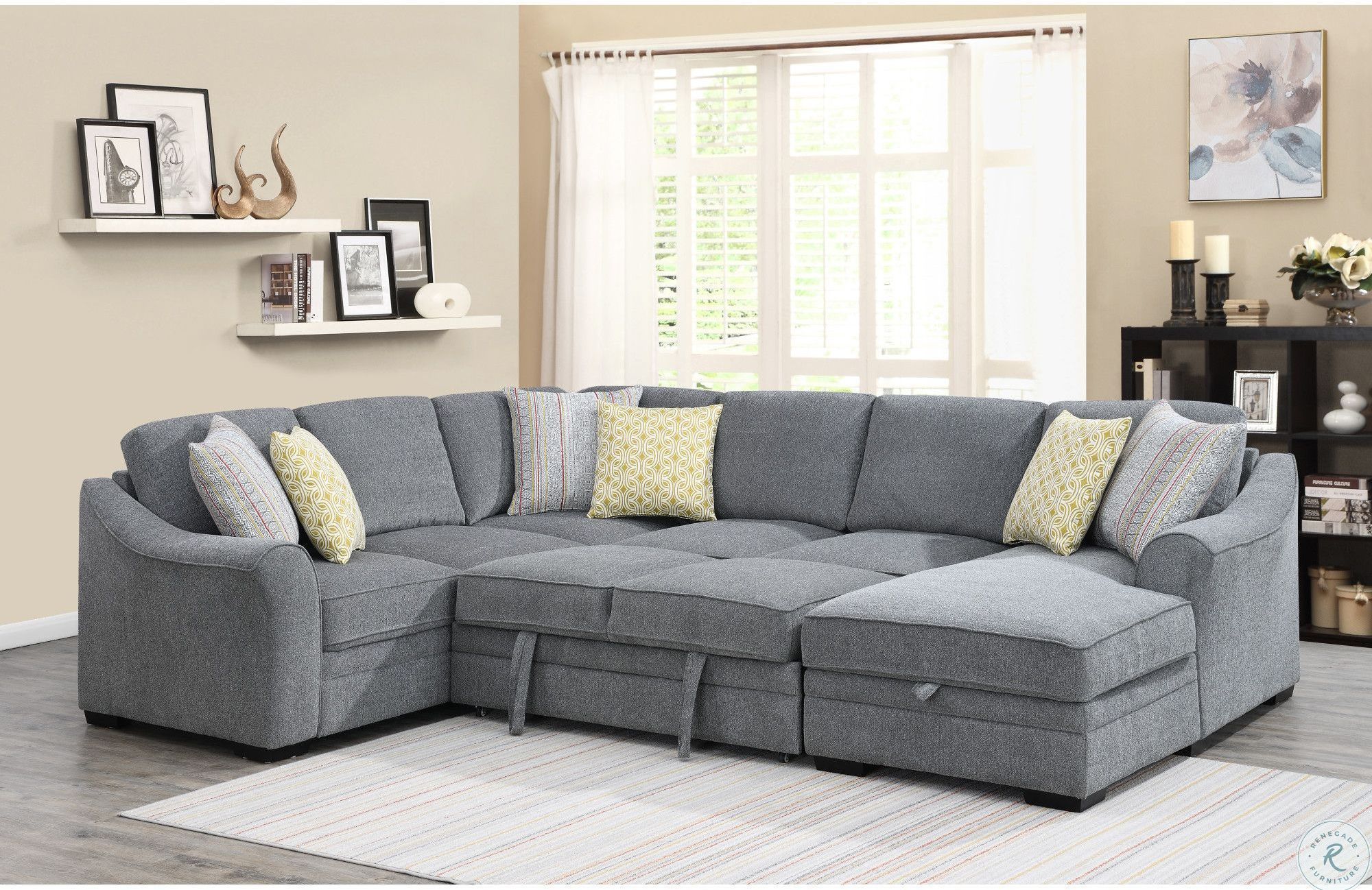 Accrington Earth Laf Sectional | Sectional Sleeper Sofa, Furniture Within Left Or Right Facing Sleeper Sectionals (View 2 of 21)