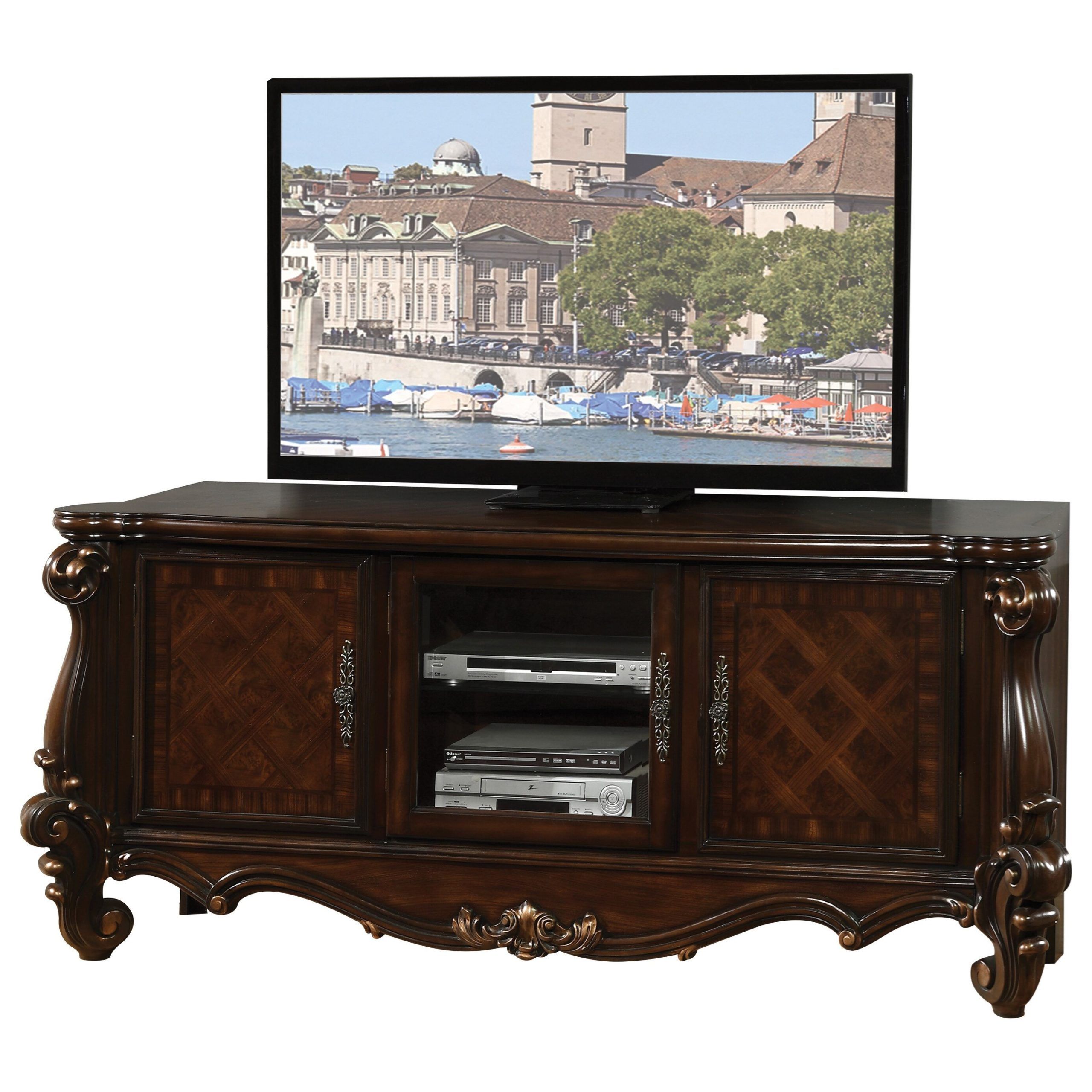 Acme Furniture Versailles 91329 Tv Console | Corner Furniture | Tv Stands Inside Versailles Console Cabinets (View 13 of 20)