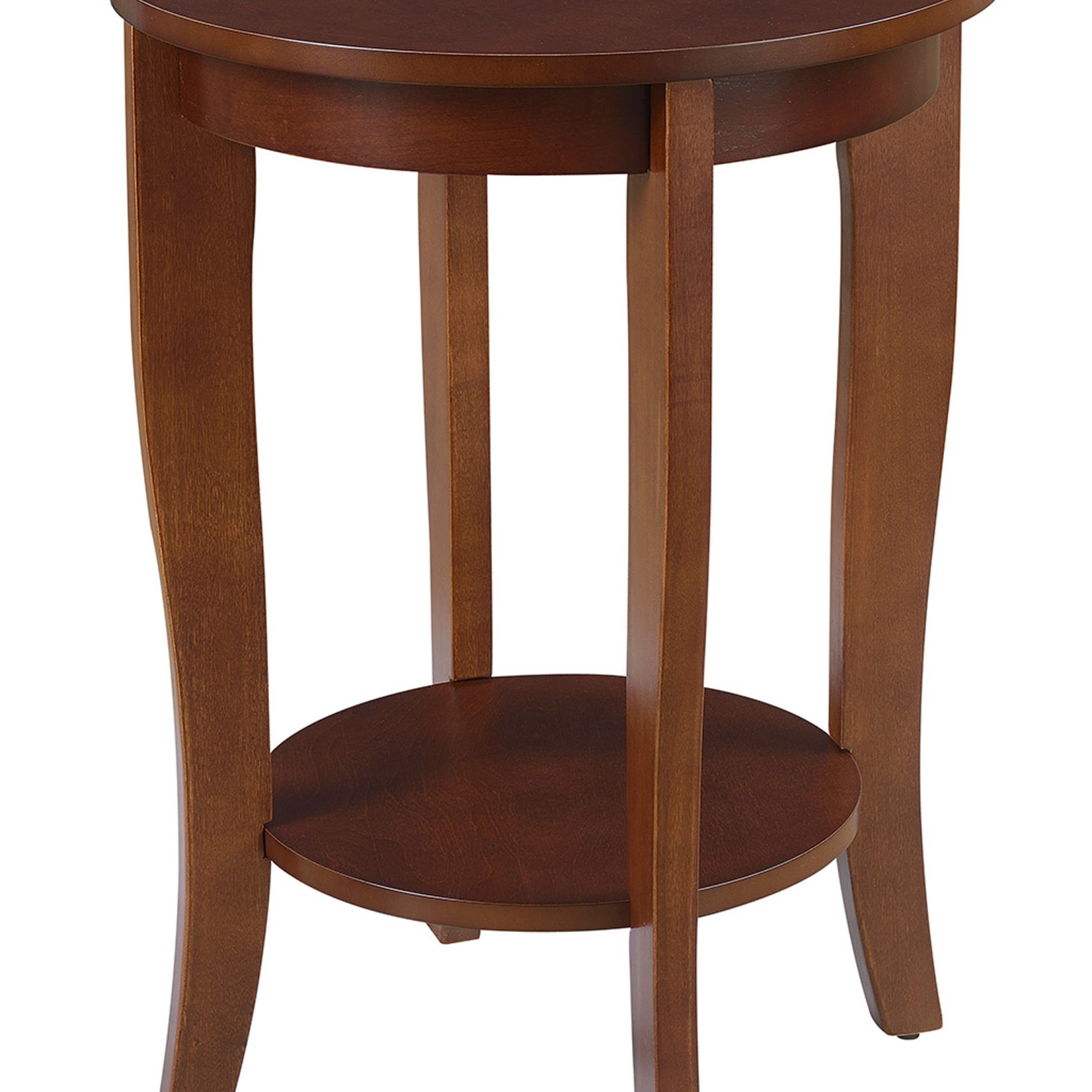 American Heritage Round End Table R6 236, Mahogany Finish 95285418954 Inside American Heritage Round Coffee Tables (View 9 of 20)