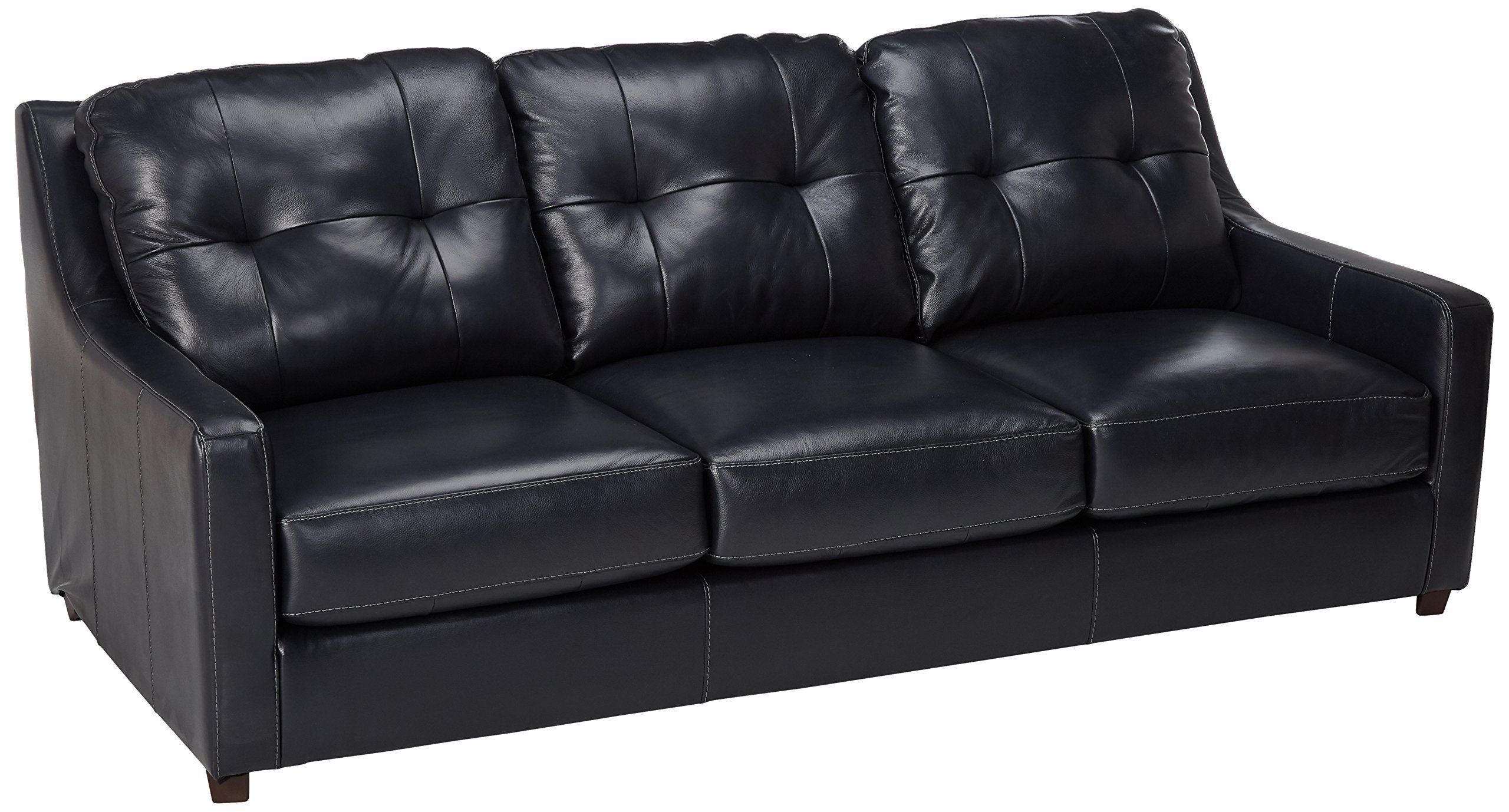 Ashley Furniture Signature Design Okean Upholstered Leather Queen With Regard To Navy Sleeper Sofa Couches (View 6 of 20)