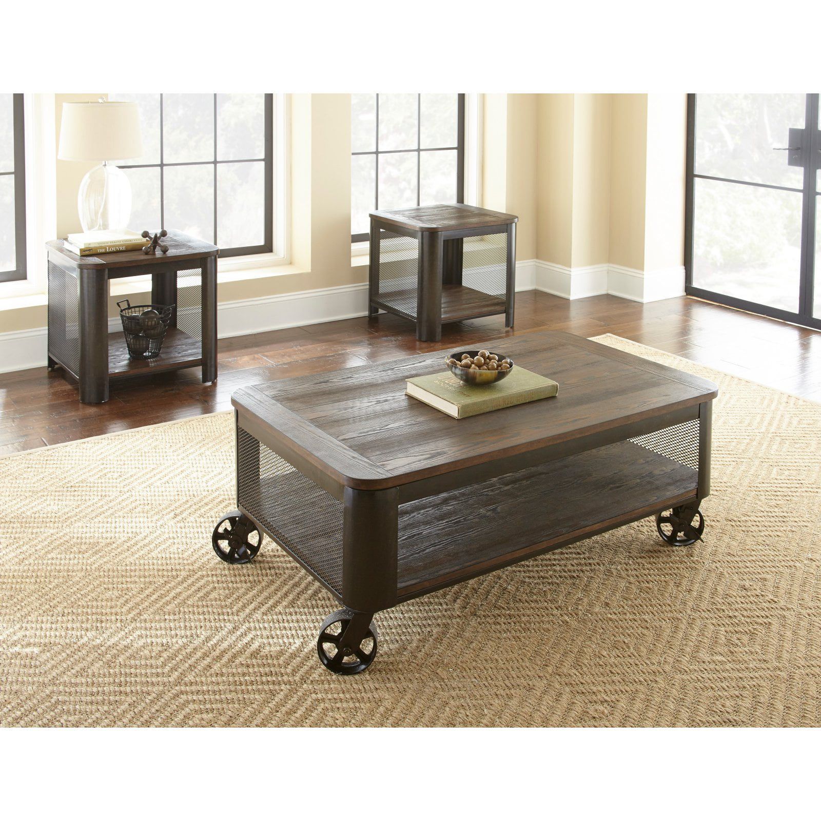 Barrow Lift Top Cocktail Table With Casters – Walmart Throughout Coffee Tables With Casters (Gallery 11 of 21)