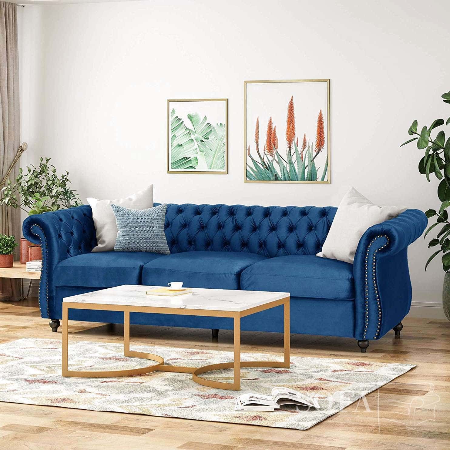 Best Dark Blue Sofas | Our Top 5 High Quality Blue Sofas Inside Sofas In Blue (Gallery 1 of 20)