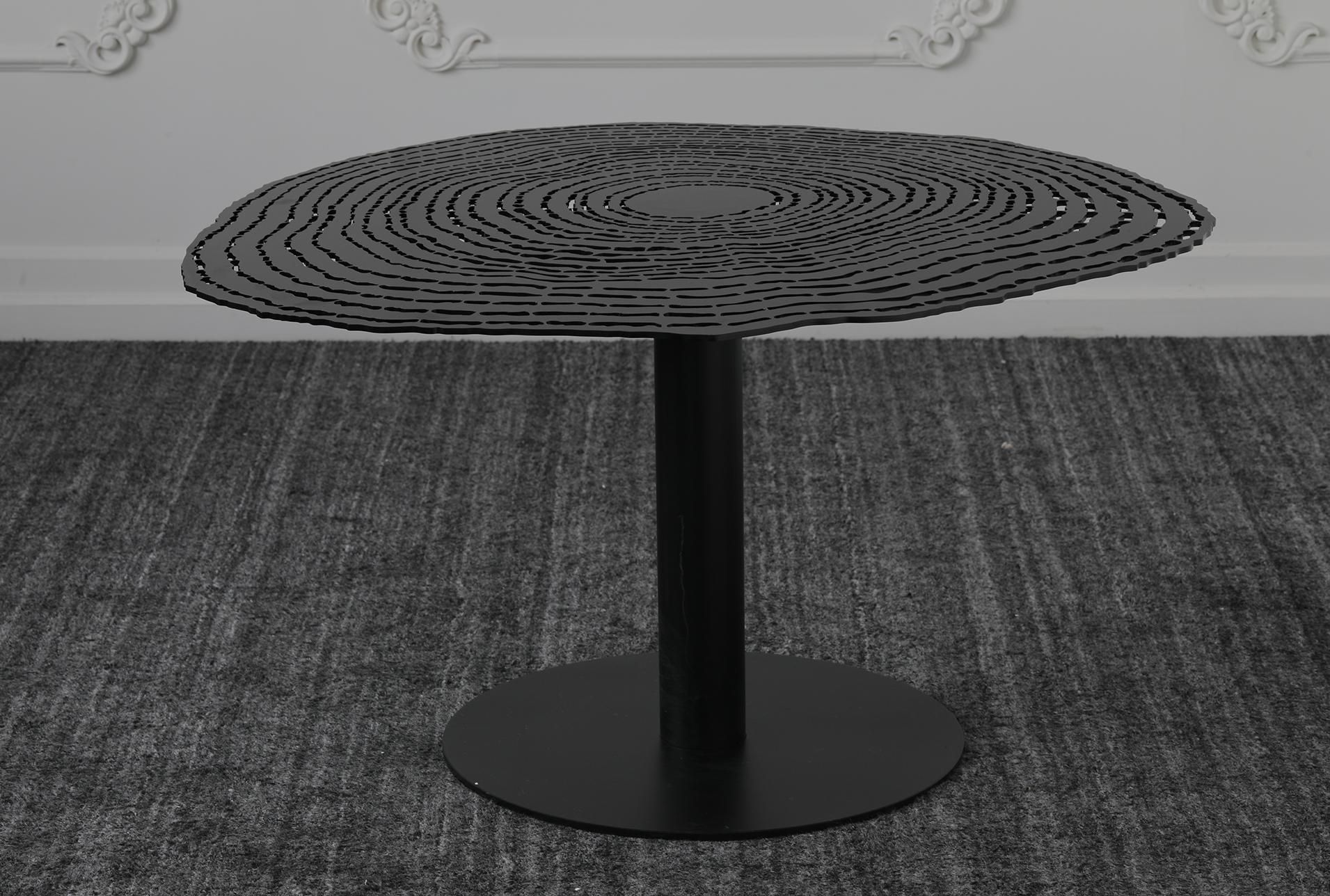 Black Perforated Top Coffee Table | Living Spaces Regarding Studio 350 Black Metal Coffee Tables (View 11 of 20)