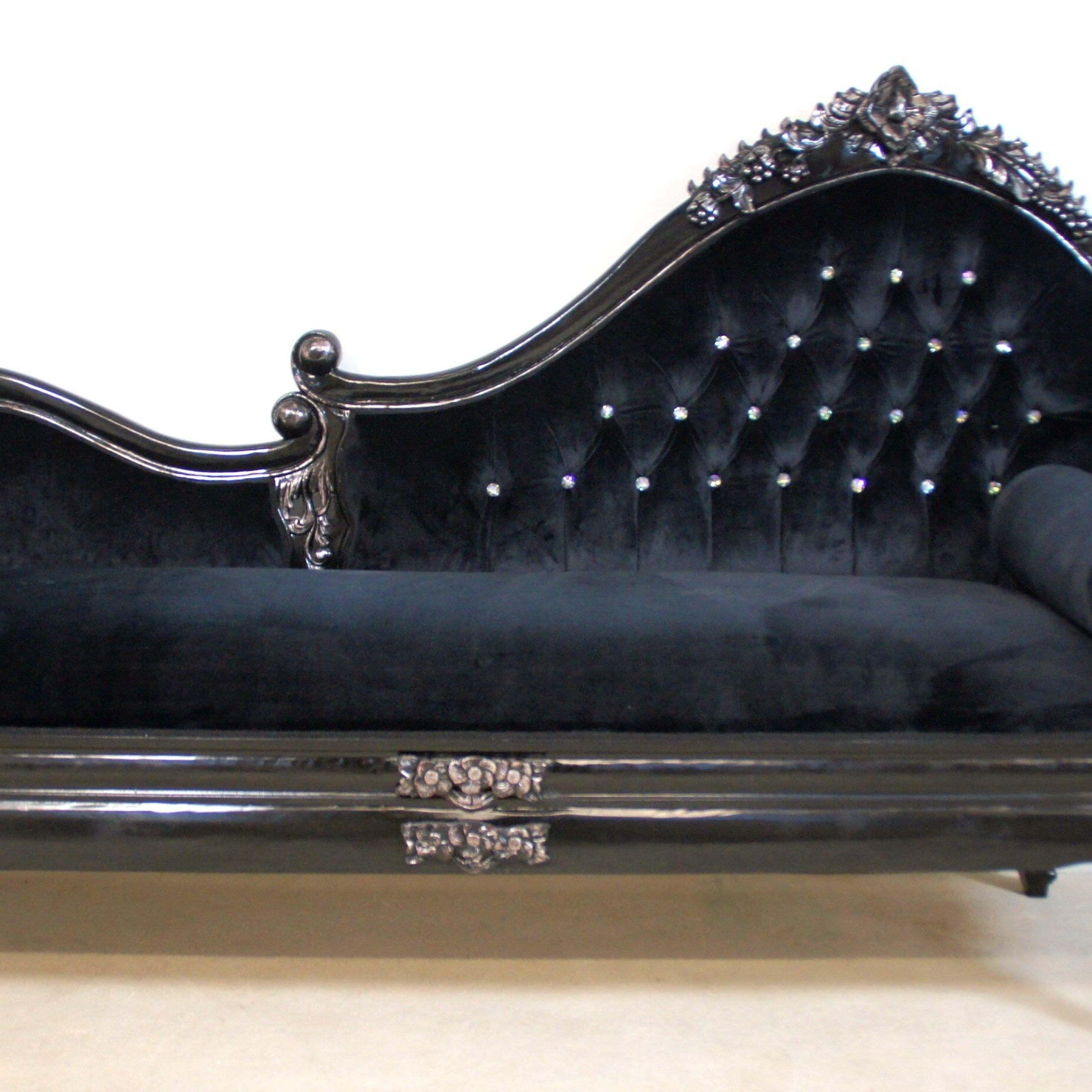 Black Velvet Sofa – Home Furniture Design For Black Velvet Sofas (View 6 of 20)