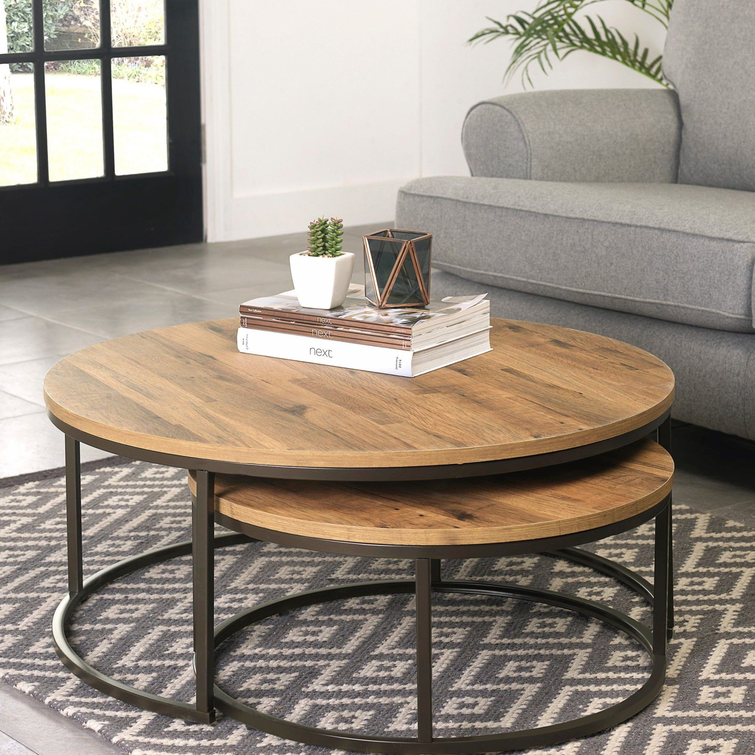 Bronx Round Coffee Nest Of Tables | Modern Coffee Table Decor For Nesting Coffee Tables (Gallery 15 of 20)