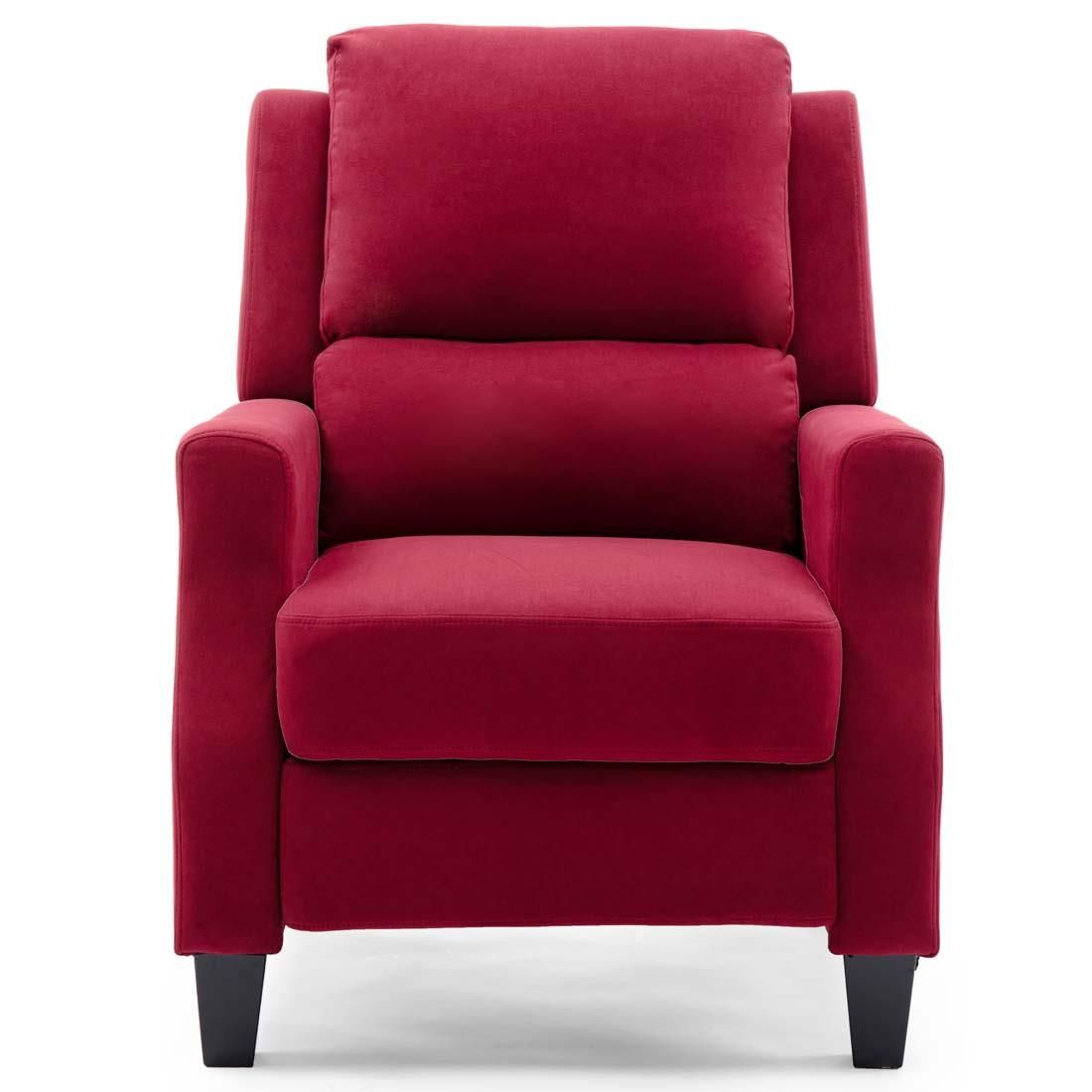 Burley Velvet Fabric Modern Accent Recliner Armchair Sofa Lounge Chair In Modern Velvet Upholstered Recliner Chairs (Gallery 4 of 20)