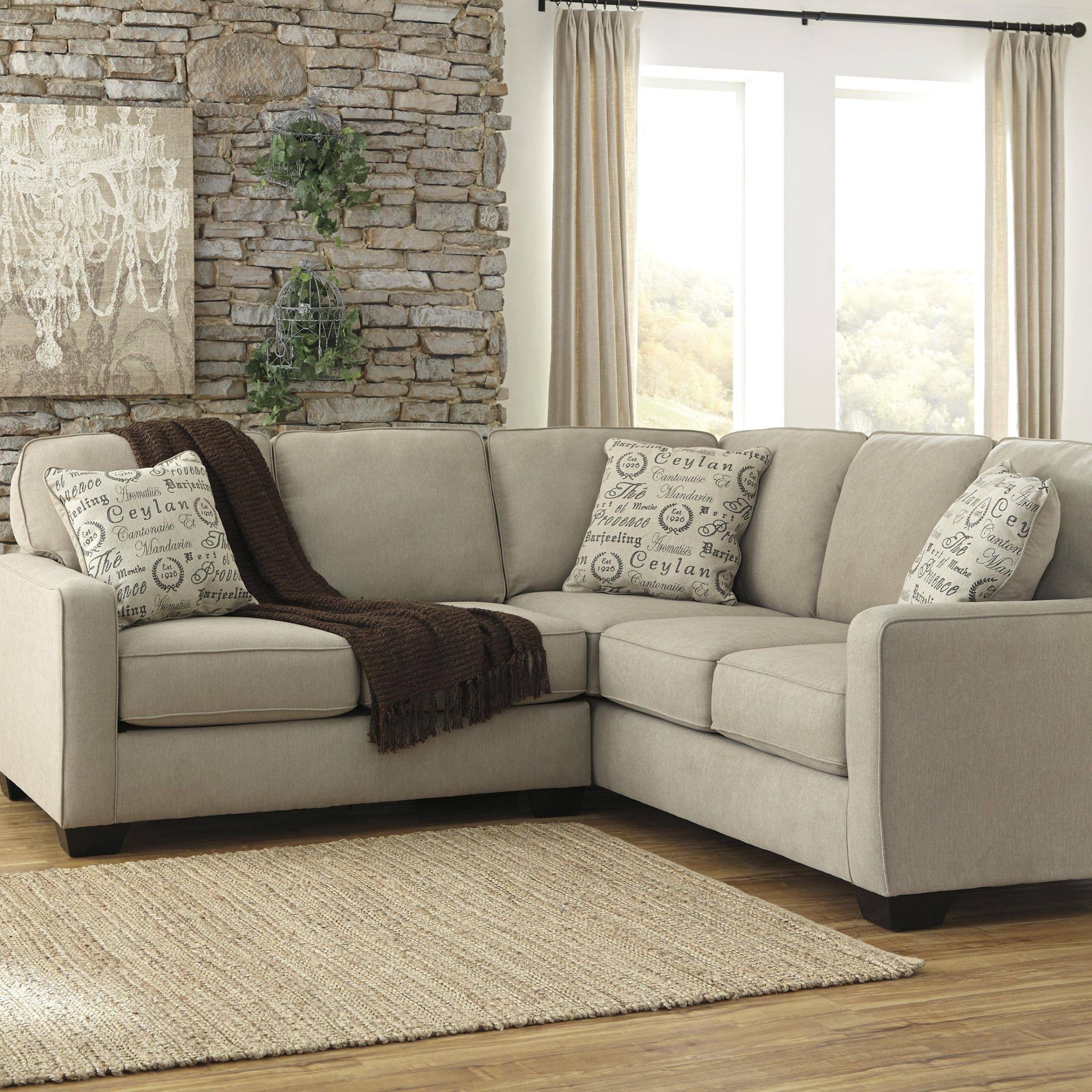 Buy Ashley Alenya Sectional Sofa Left Hand Chase In Quartz, Linen Online With Regard To Small L Shaped Sectional Sofas In Beige (Gallery 18 of 21)