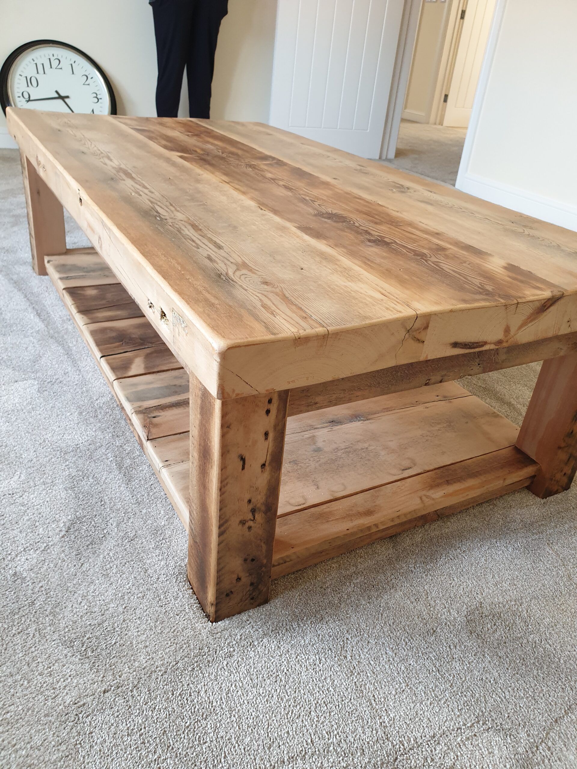 Buy Rustic Wood Coffee Table Made From Reclaimed Timber Throughout Rustic Coffee Tables (View 7 of 20)