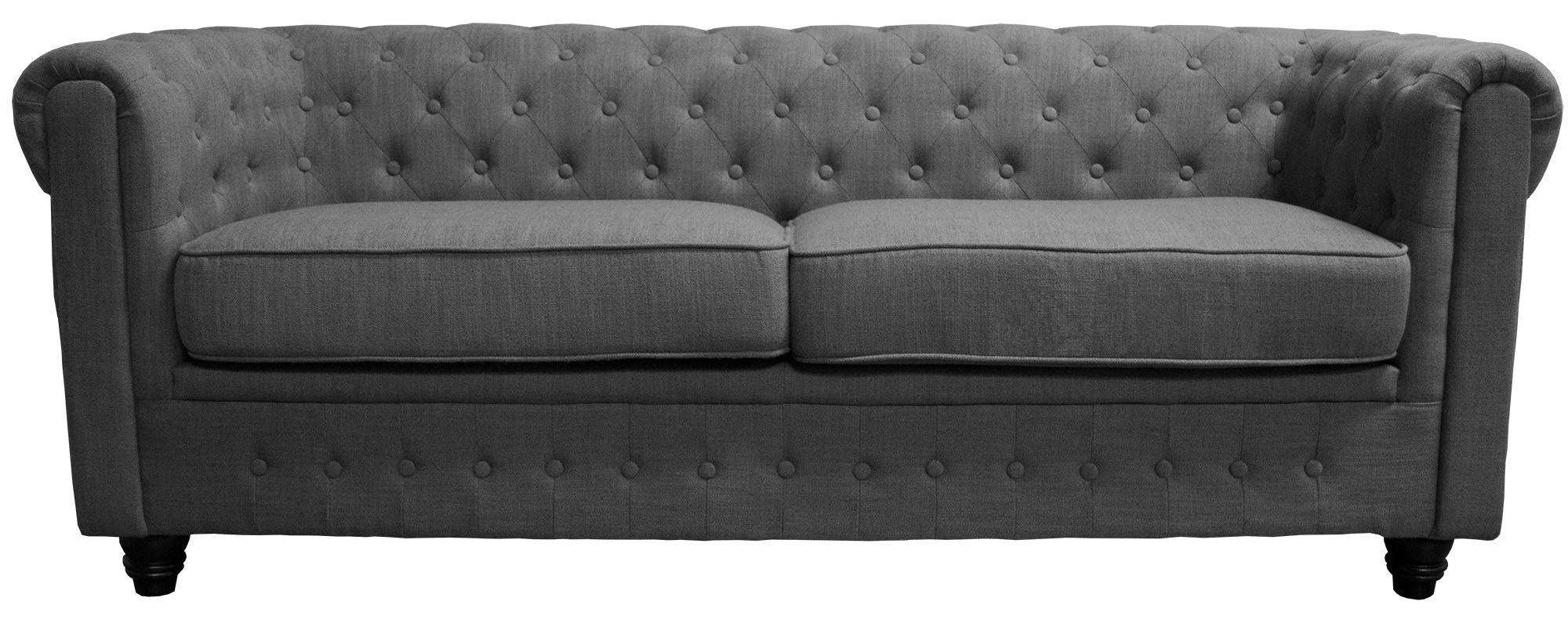 Cambridge Sofa – Charcoal Linen – Designer8 Intended For Light Charcoal Linen Sofas (View 10 of 20)