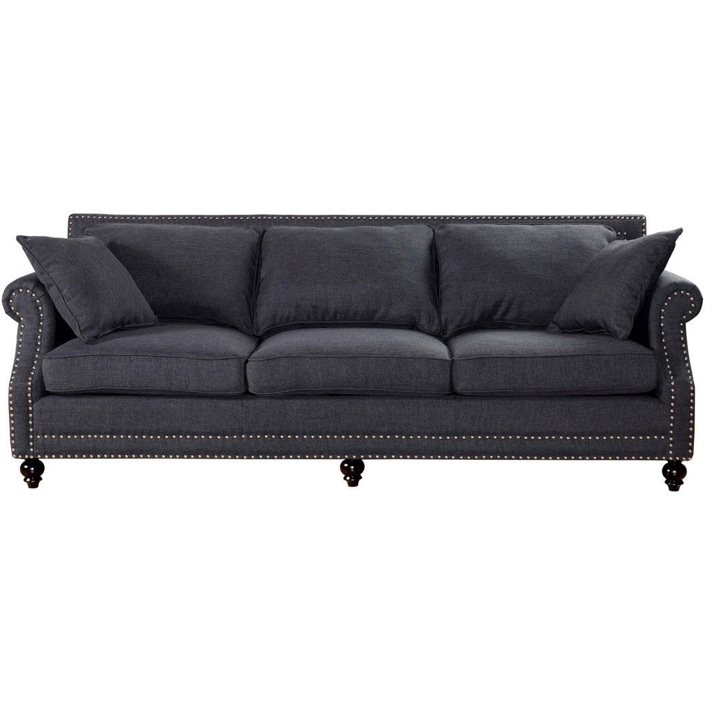 Canton Gray Linen Sofa – Froy For Gray Linen Sofas (View 17 of 20)