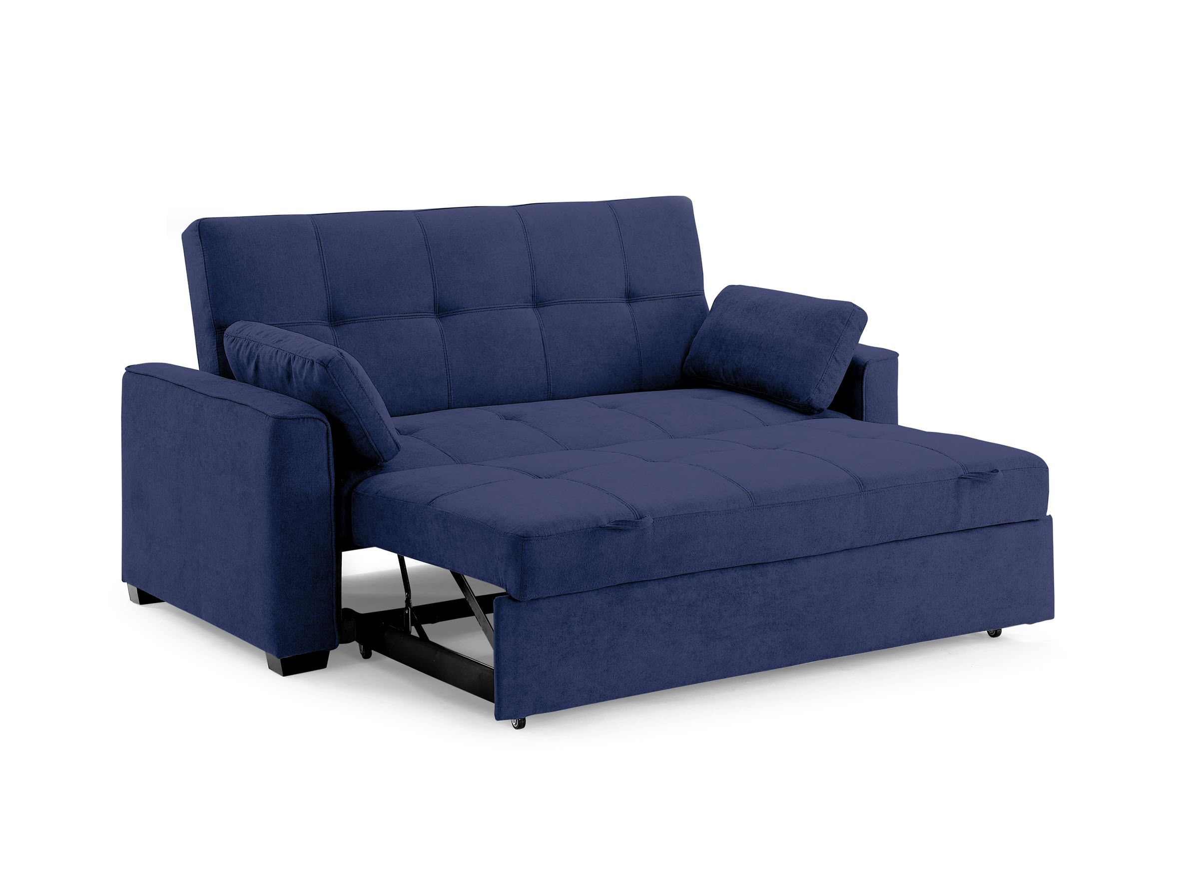 Cape Cod Nantucket Futon Sofa Sleeper Bed Navy Blue | Sleepworks With Navy Sleeper Sofa Couches (View 3 of 20)