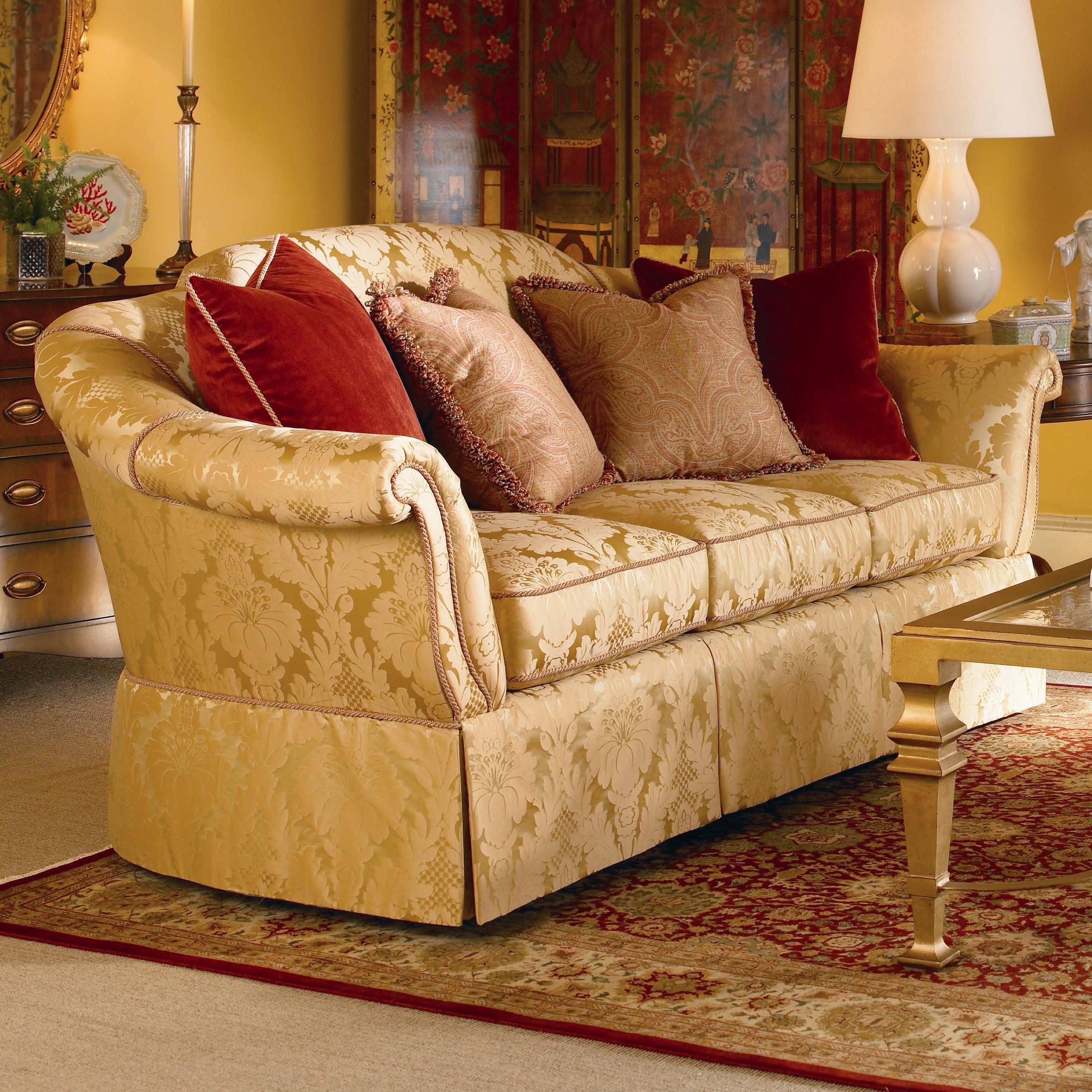 Century Signature Upholstered Accents 22 216 Traditional Sofa With Within Traditional Black Fabric Sofas (Gallery 21 of 21)