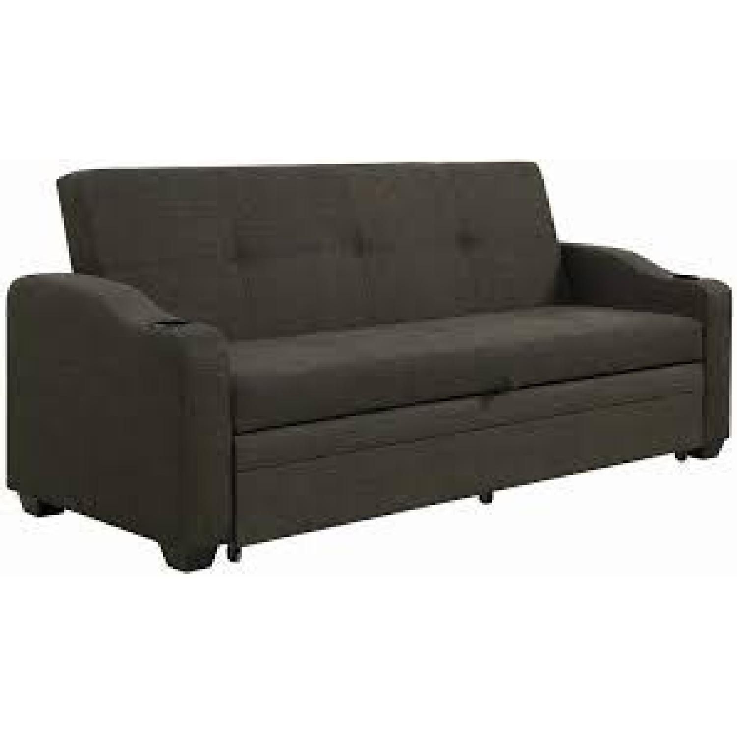 Charcoal Grey Pull Out Sleeper Sofa – Aptdeco Pertaining To 3 In 1 Gray Pull Out Sleeper Sofas (Gallery 15 of 20)