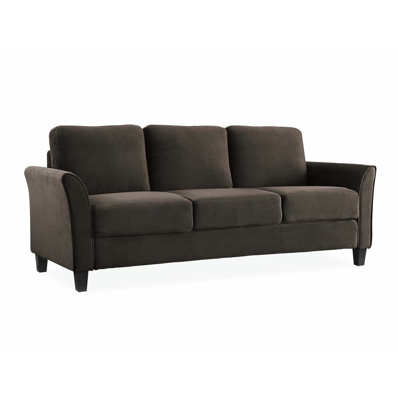 Charlton Home Patricia Curved Arm Sofa & Reviews | Wayfair Regarding Sofas With Curved Arms (View 9 of 20)