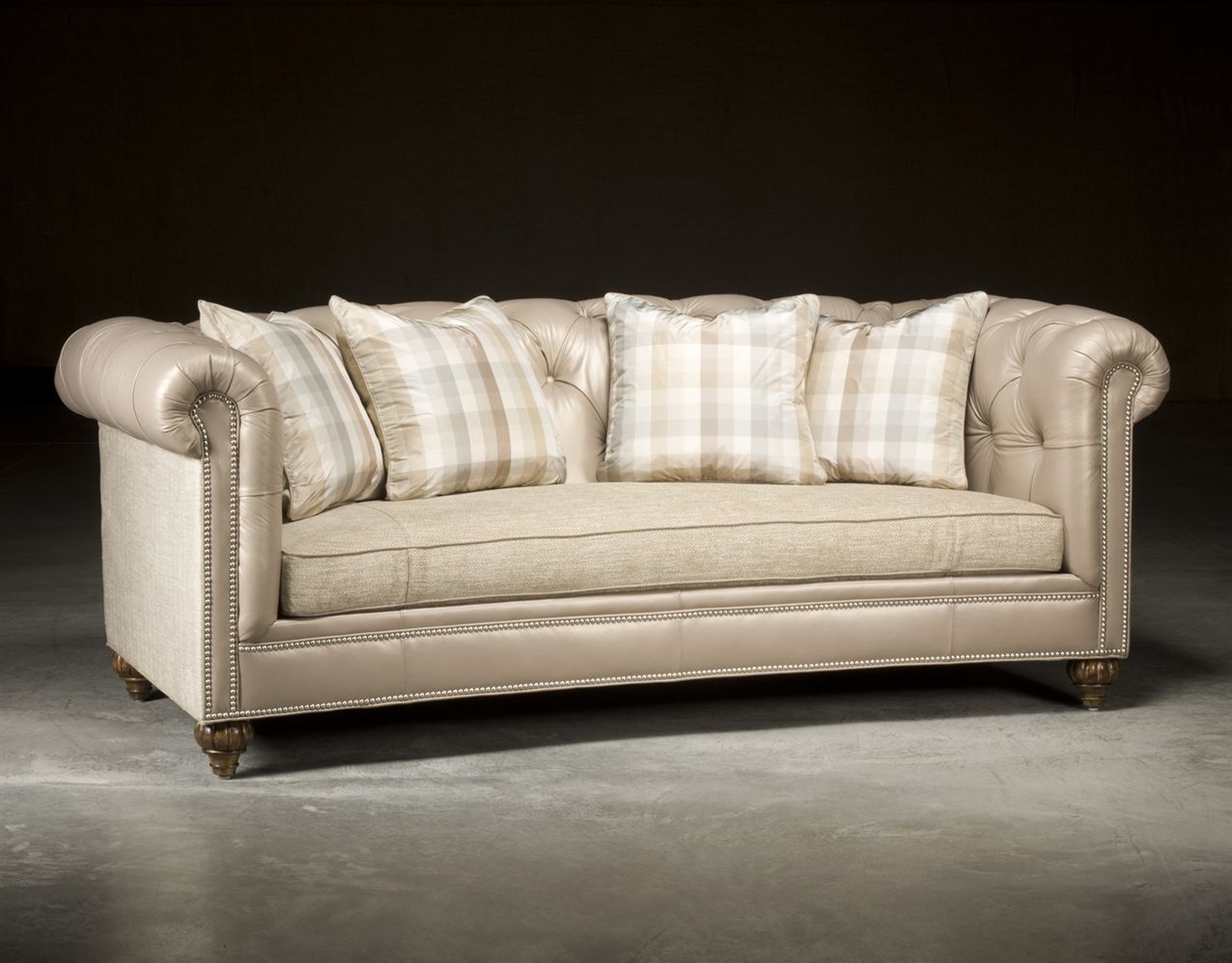 Chesterfield Tufted Sofa, High End Upholstered Furniture Inside Tufted Upholstered Sofas (Gallery 10 of 20)