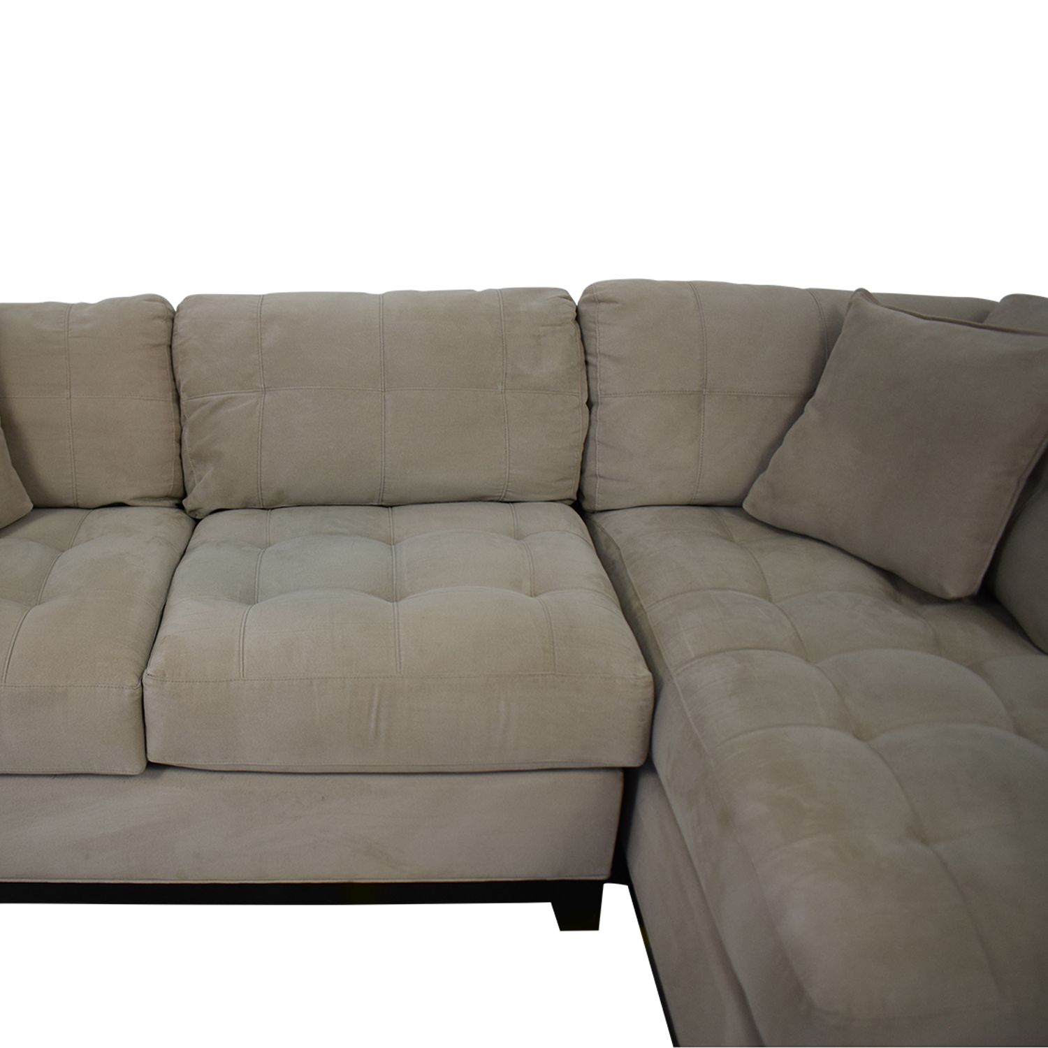 Cindy Crawford Home Metropolis Microfiber Sectional Sofa | Baci Living Room In Microfiber Sectional Corner Sofas (View 4 of 20)