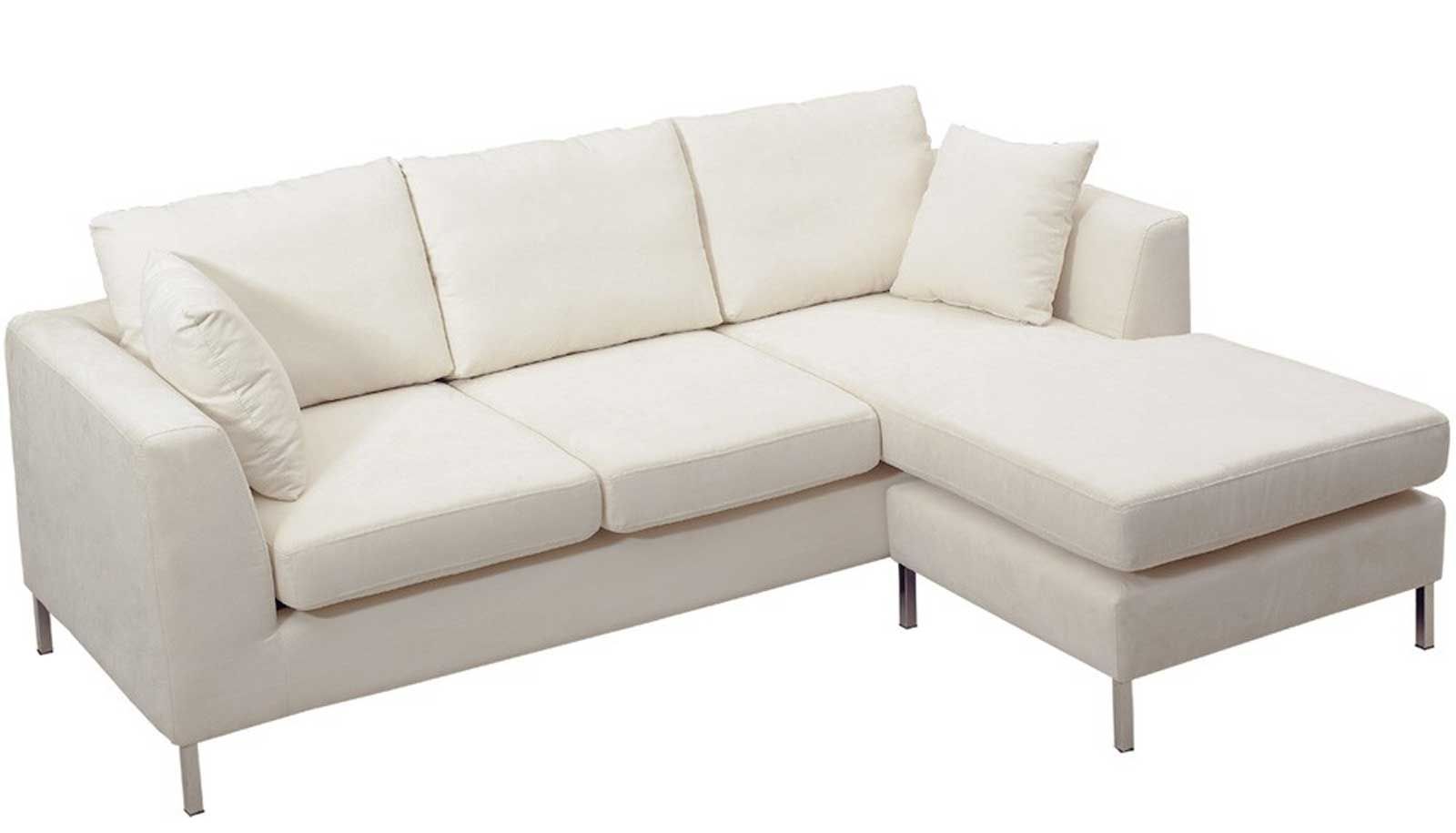 Clean White Microfiber Corner Sofa From Tosh Furniture | Sectional Sofa Regarding Microfiber Sectional Corner Sofas (View 7 of 20)