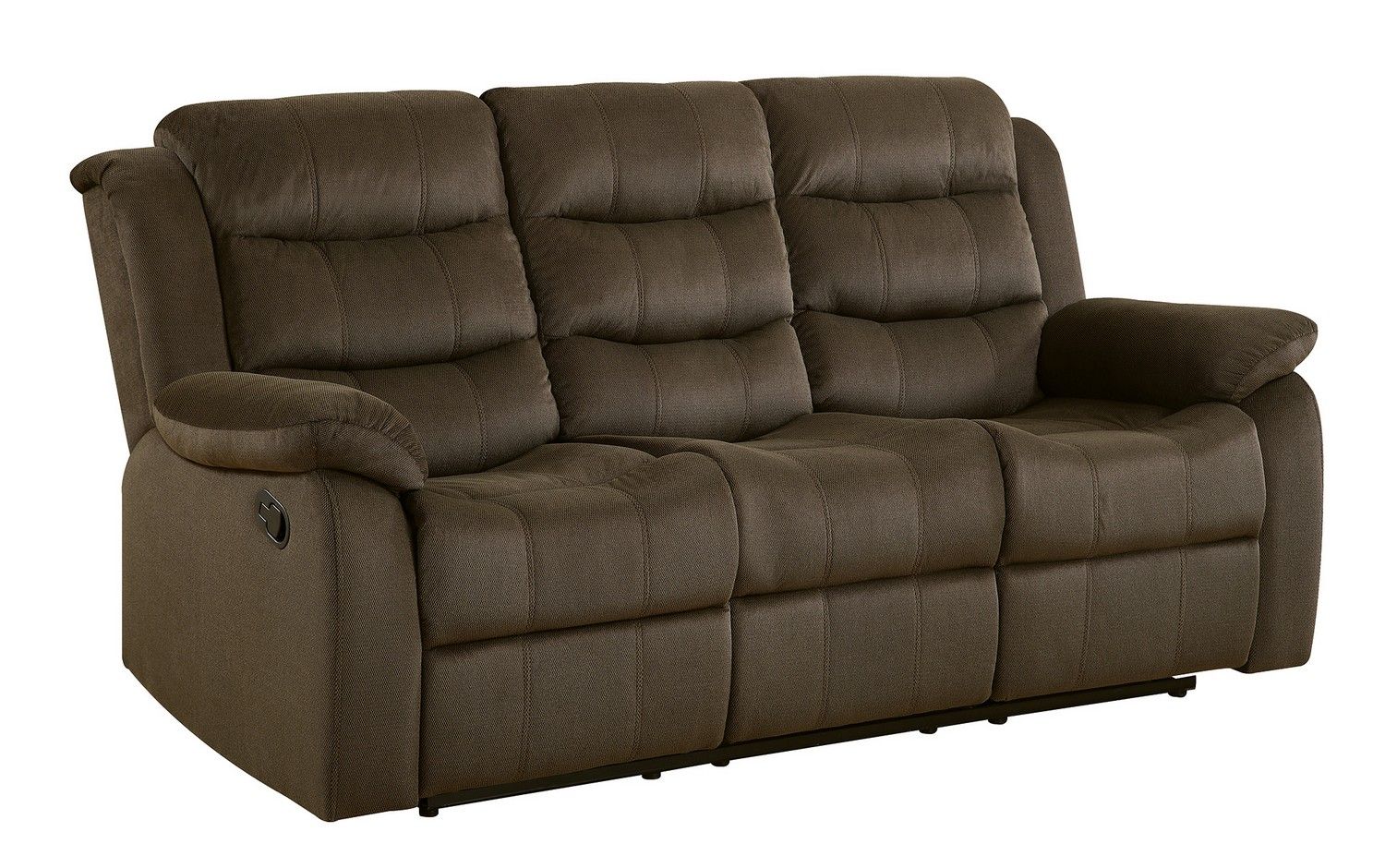 Coaster Rodman Reclining Sofa – Two Tone Chocolate 601881 At Homelement In 2 Tone Chocolate Microfiber Sofas (View 7 of 20)