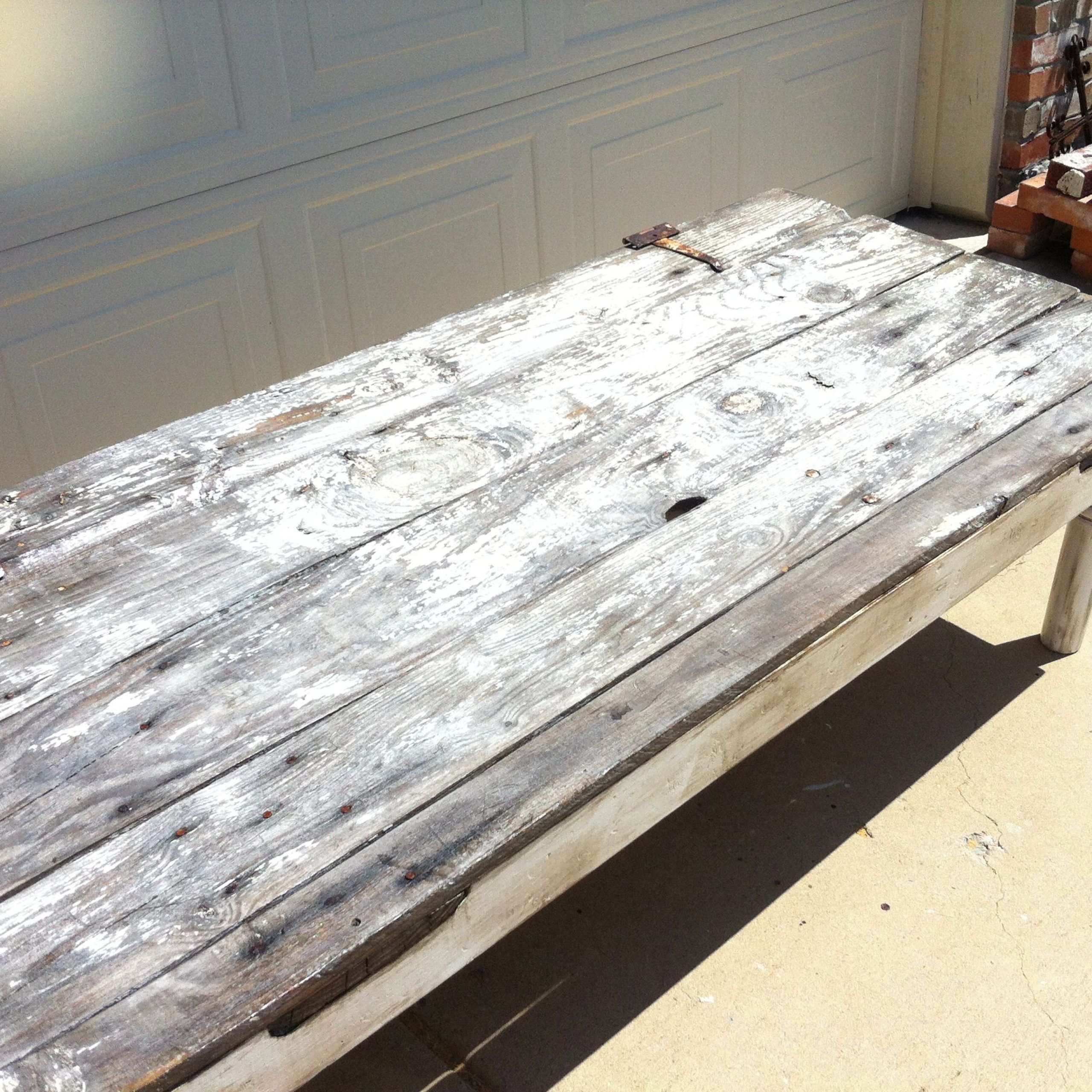 Coffee Table Made From A 80+ Year Old Barn Door For Sue Lynn! Barn Door Throughout Coffee Tables With Storage And Barn Doors (View 20 of 20)