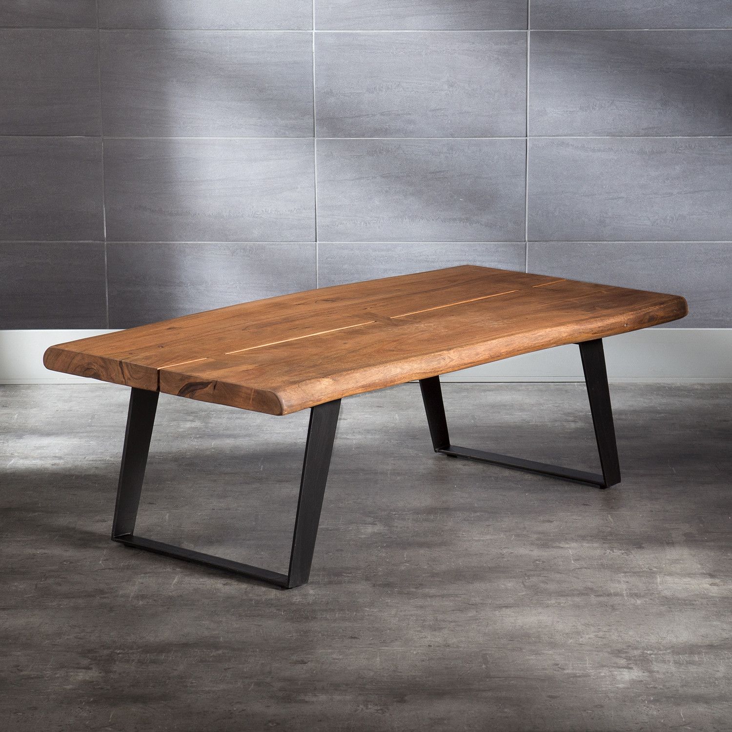 Coffee Table + Metal Legs (light Brown) – Artemano – Touch Of Modern In Coffee Tables With Metal Legs (Gallery 1 of 20)