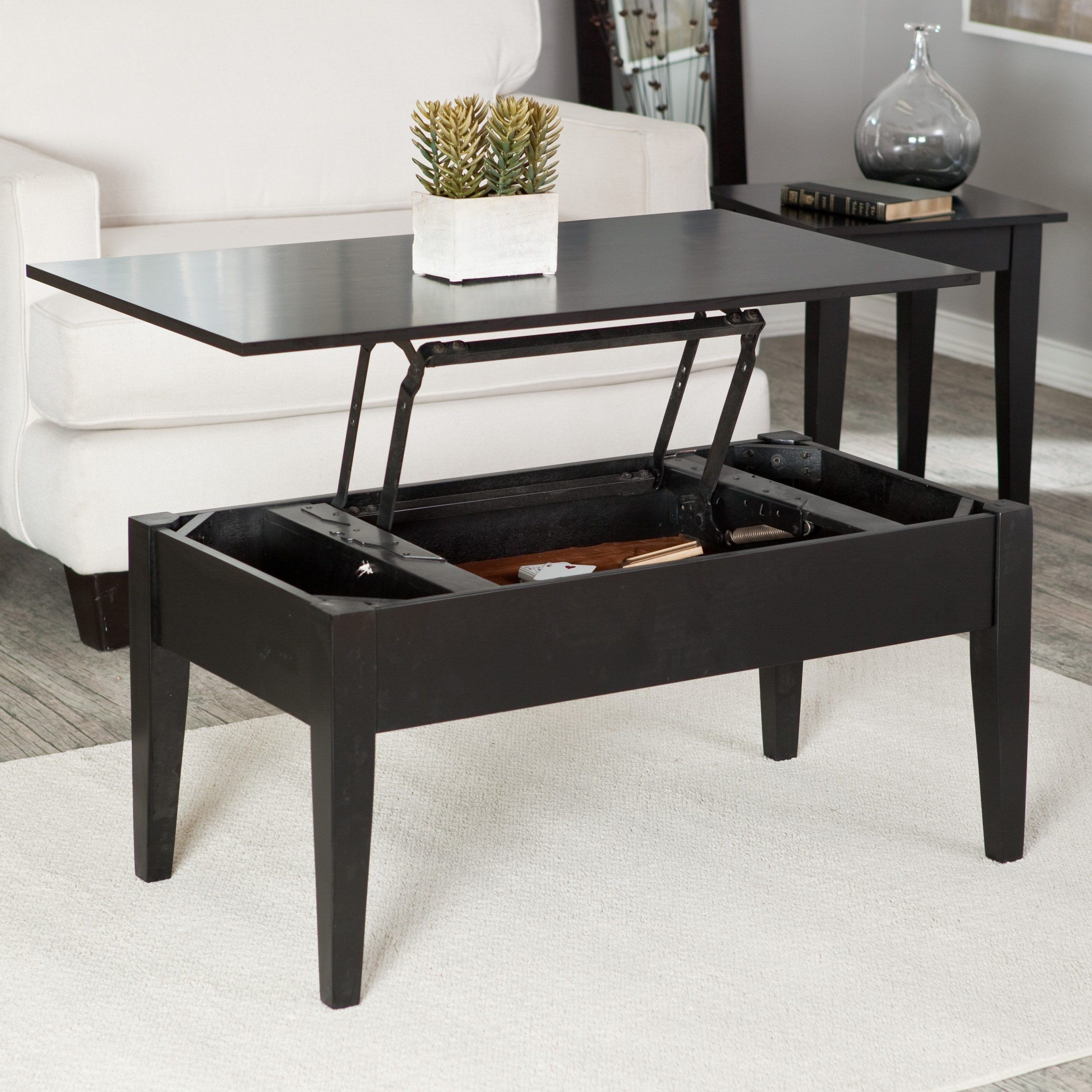Coffee Table That Top Lifts Up | Black Coffee Tables, Coffee Table With High Gloss Lift Top Coffee Tables (Gallery 18 of 21)