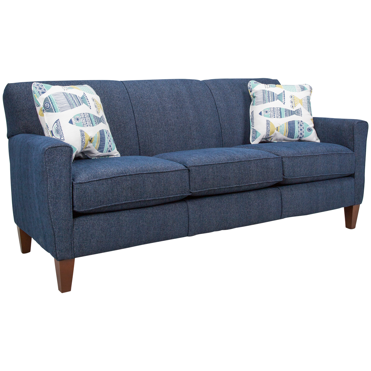 Collegedale Sofa W/frame Coilengland | Babette's Furniture & Home With Navy Linen Coil Sofas (Gallery 19 of 20)