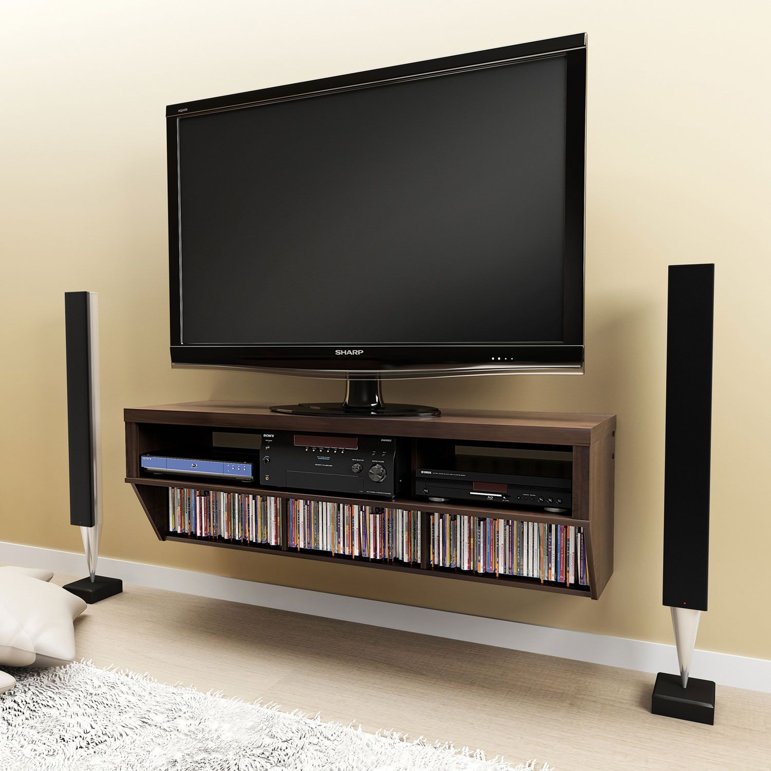 Cool Flat Screen Tv Stands With Mount | Homesfeed Pertaining To Stand For Flat Screen (Gallery 19 of 20)