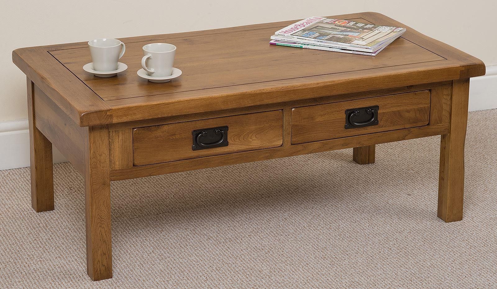 Cotswold Oak Coffee Table I Modern Furniture Direct For Coffee Tables For 4 6 People (Gallery 10 of 20)
