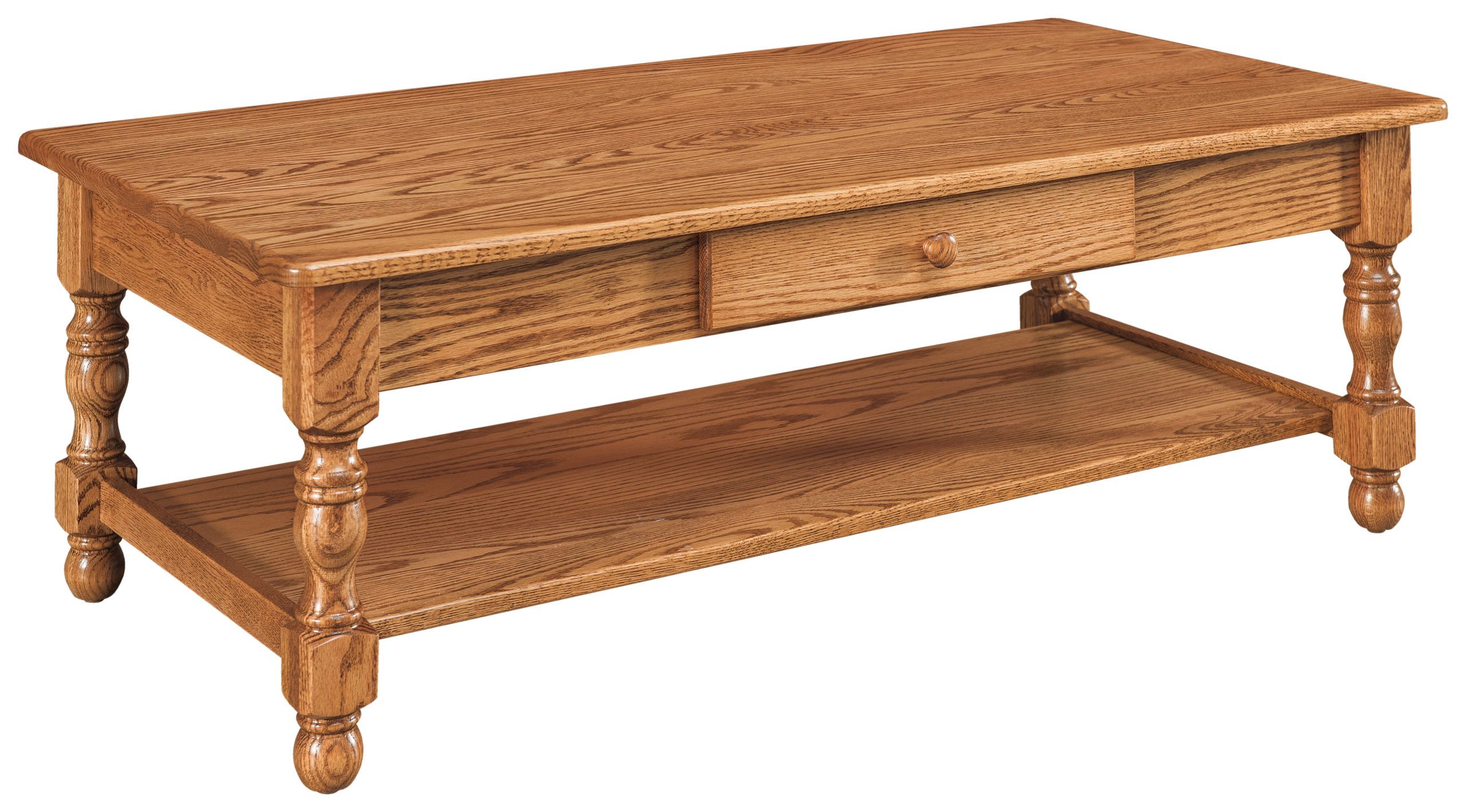 Country Coffee Table | Amish Solid Wood Coffee Tables | Kvadro Furniture For Coffee Tables With Solid Legs (View 20 of 20)