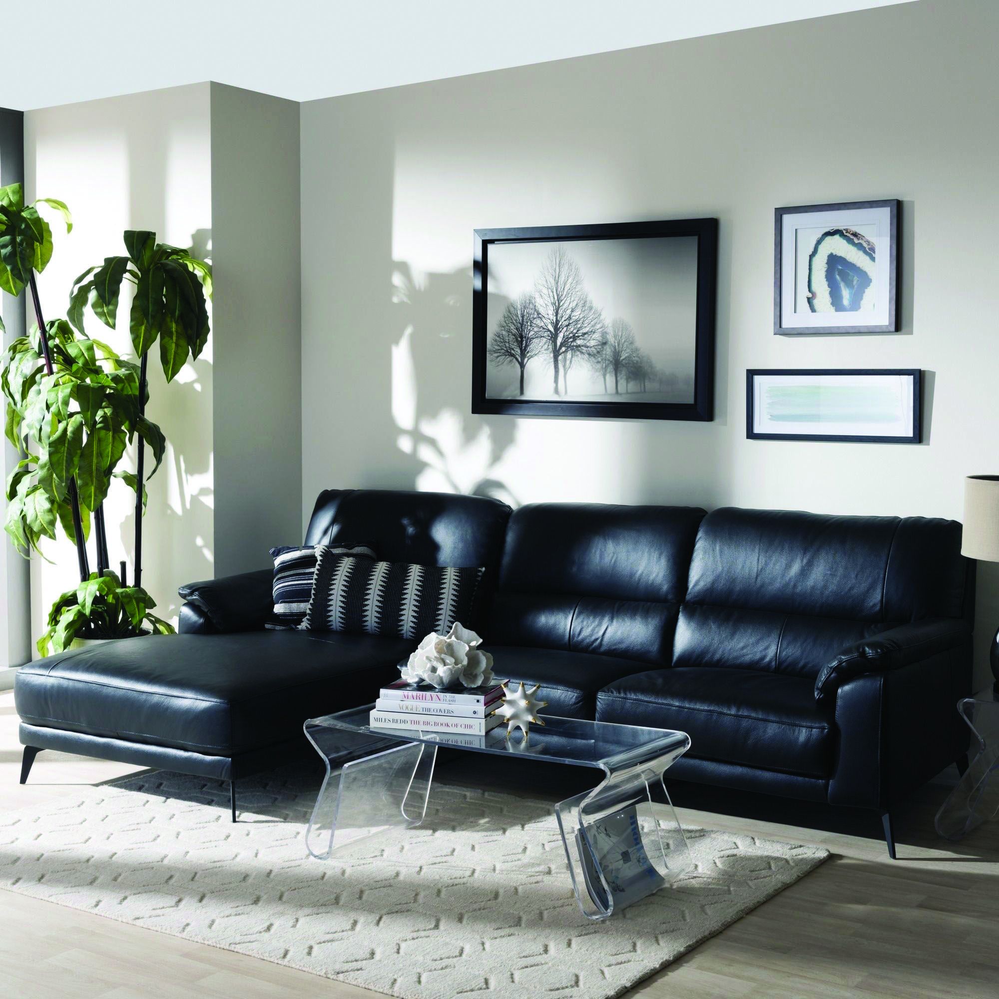 Cozy Black Living Room Goals For Your Home | Leather Couches Living In Sofas In Black (Gallery 19 of 20)