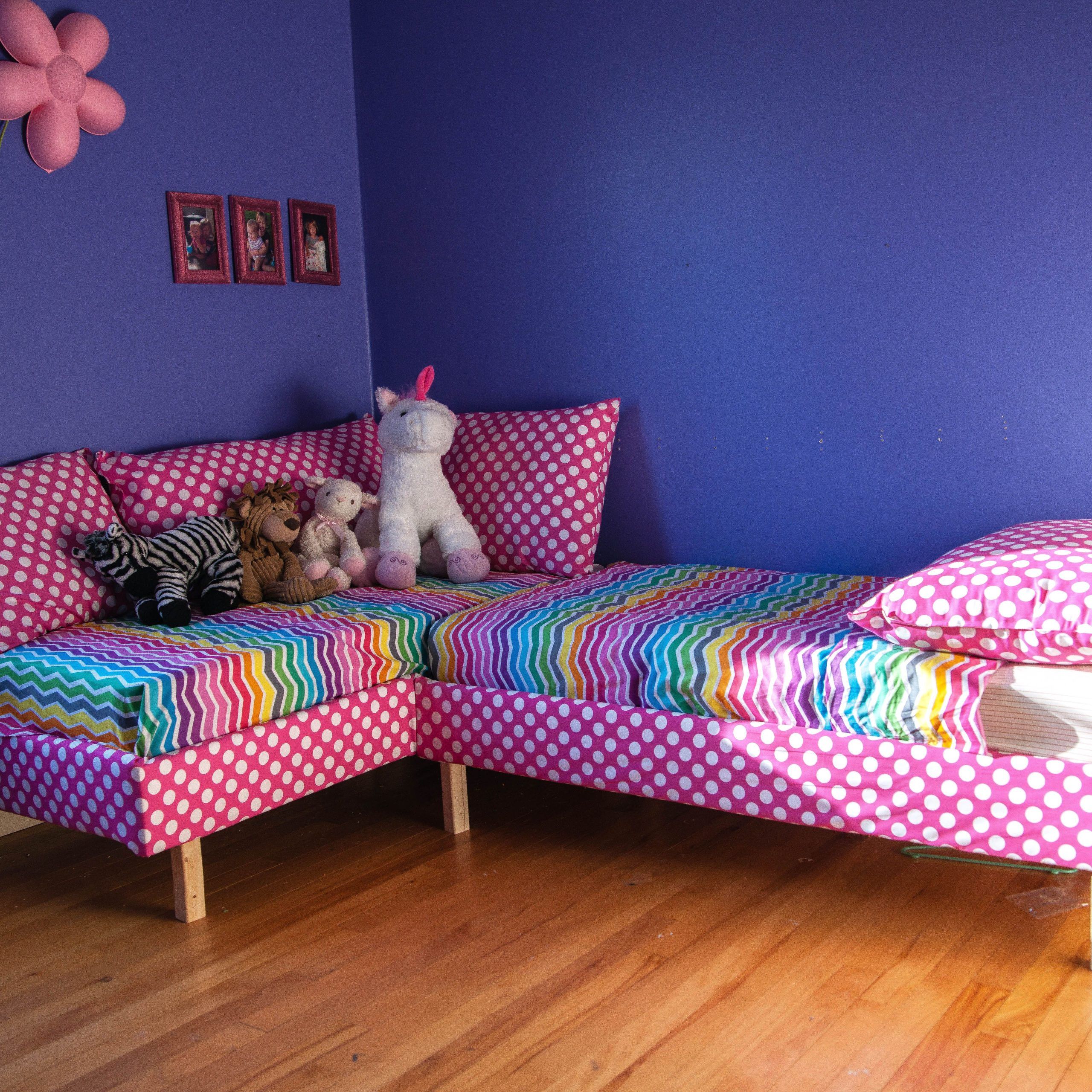Crib Mattress Sofa Bed! Toddler Furniture, Home Furniture, Repurposed Inside Children's Sofa Beds (View 5 of 20)