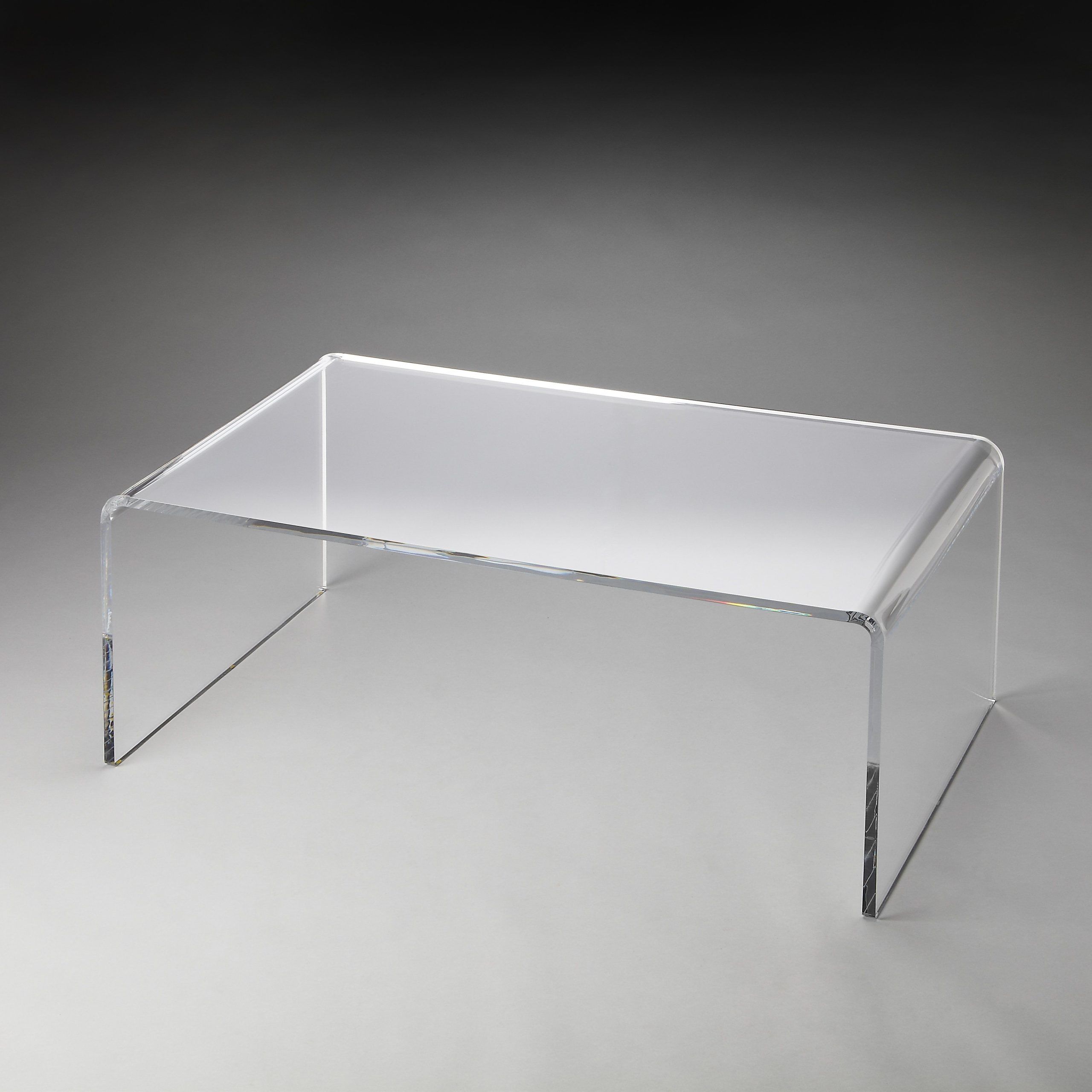 Crystal Clear Acrylic Coffee Table | Acrylic Coffee Table, Sleek Coffee Throughout Clear Rectangle Center Coffee Tables (Gallery 13 of 20)