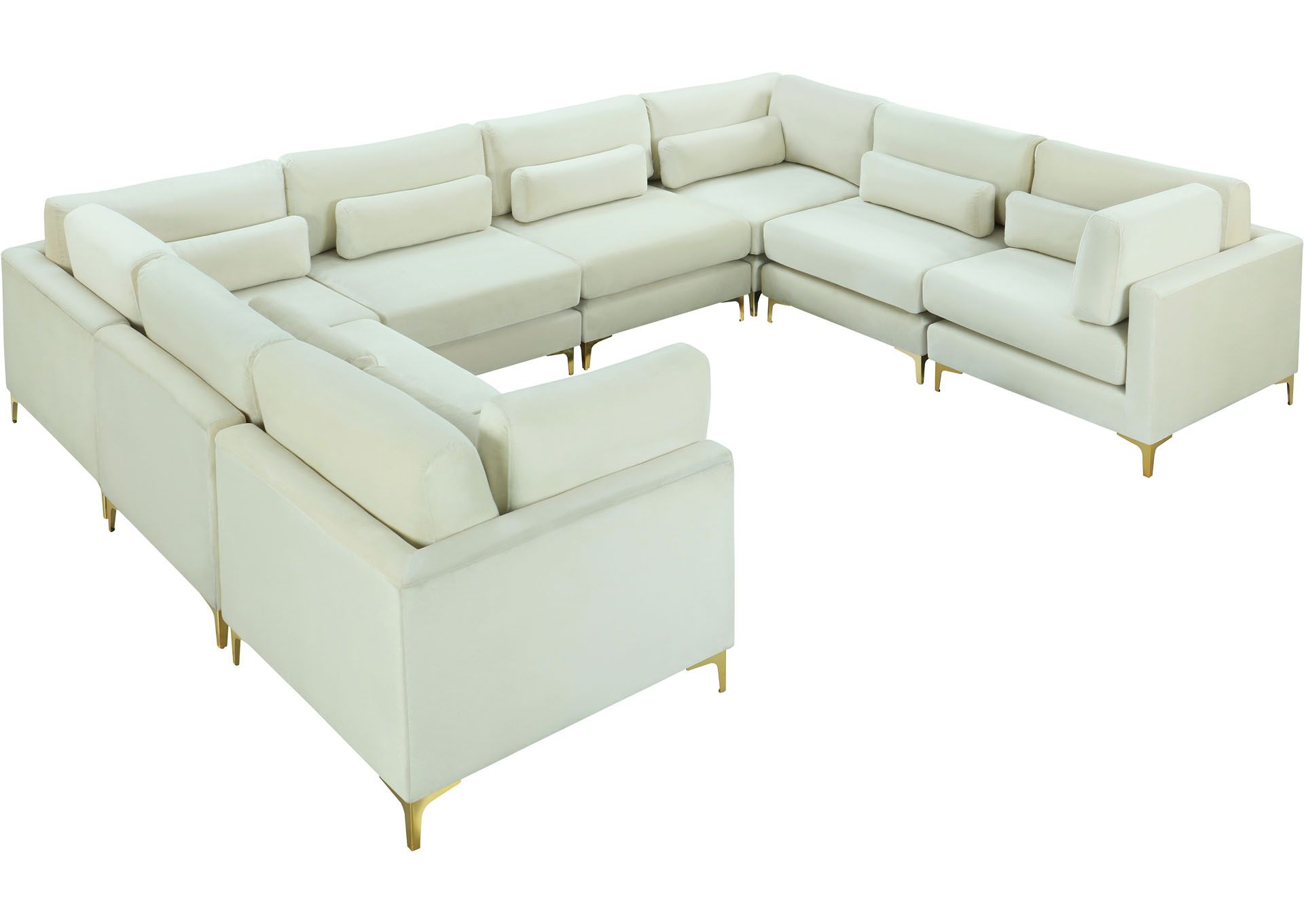 Damian Cream Velvet Modular Sectional (8 Boxes) Coco Furniture Galleries Throughout Cream Velvet Modular Sectionals (View 2 of 20)