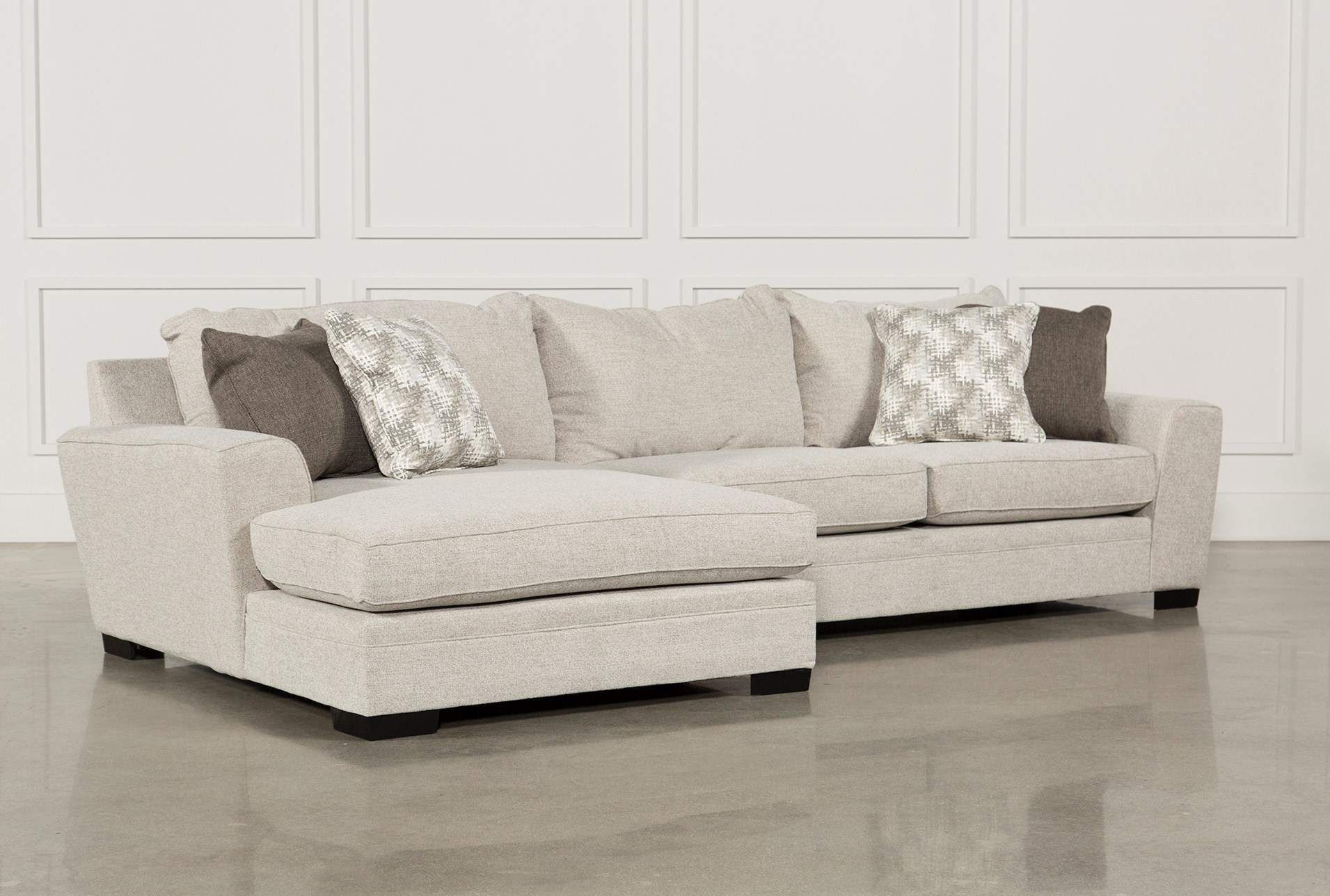 Delano 2 Piece Sectional W/laf Oversized Chaise | Living Spaces Intended For 110&quot; Oversized Sofas (View 14 of 20)