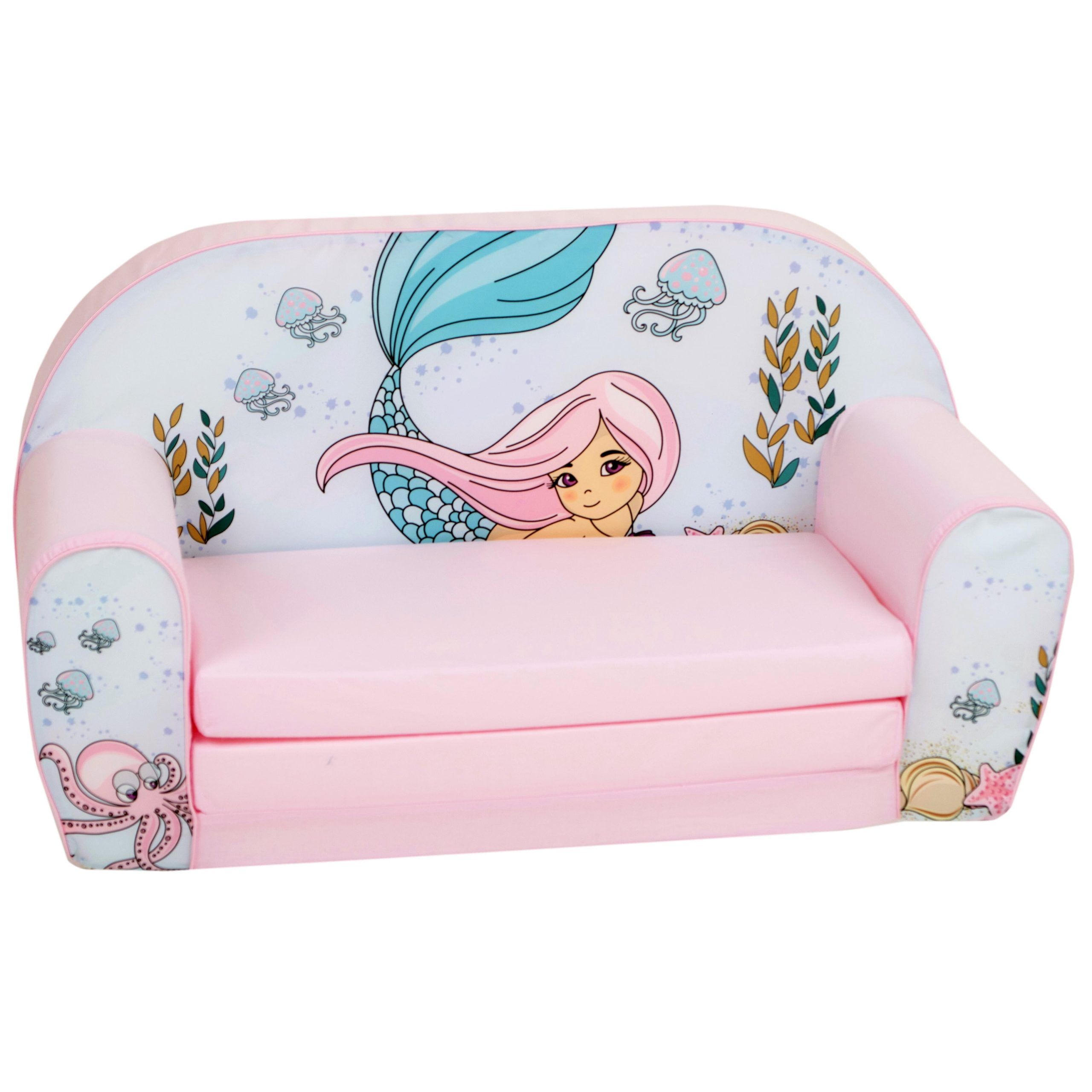 Delsit Toddler Couch & Kids Sofa – European Made Children's 2 In 1 Flip Intended For Children&#039;s Sofa Beds (View 12 of 20)