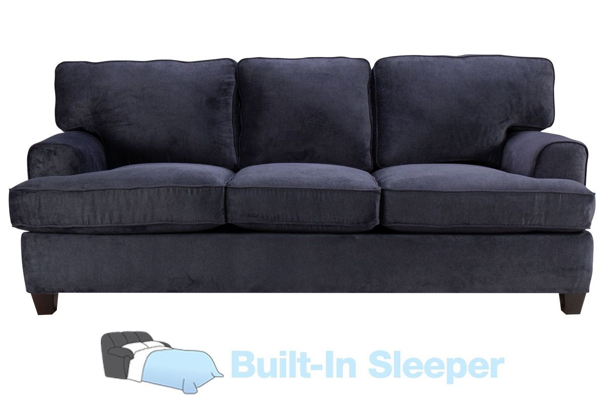Diana Sofa Sleeper In Navy Blue At Gardner White With Regard To Navy Sleeper Sofa Couches (Gallery 9 of 20)