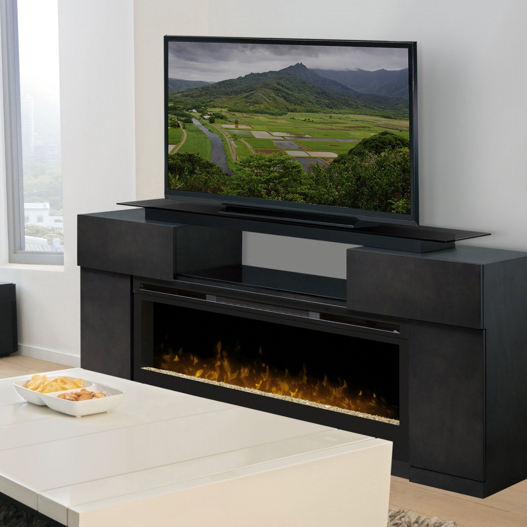 Dimplex Concord Media Electric Fireplace – Gds50 1243sc | Electric Throughout Modern Fireplace Tv Stands (View 7 of 20)