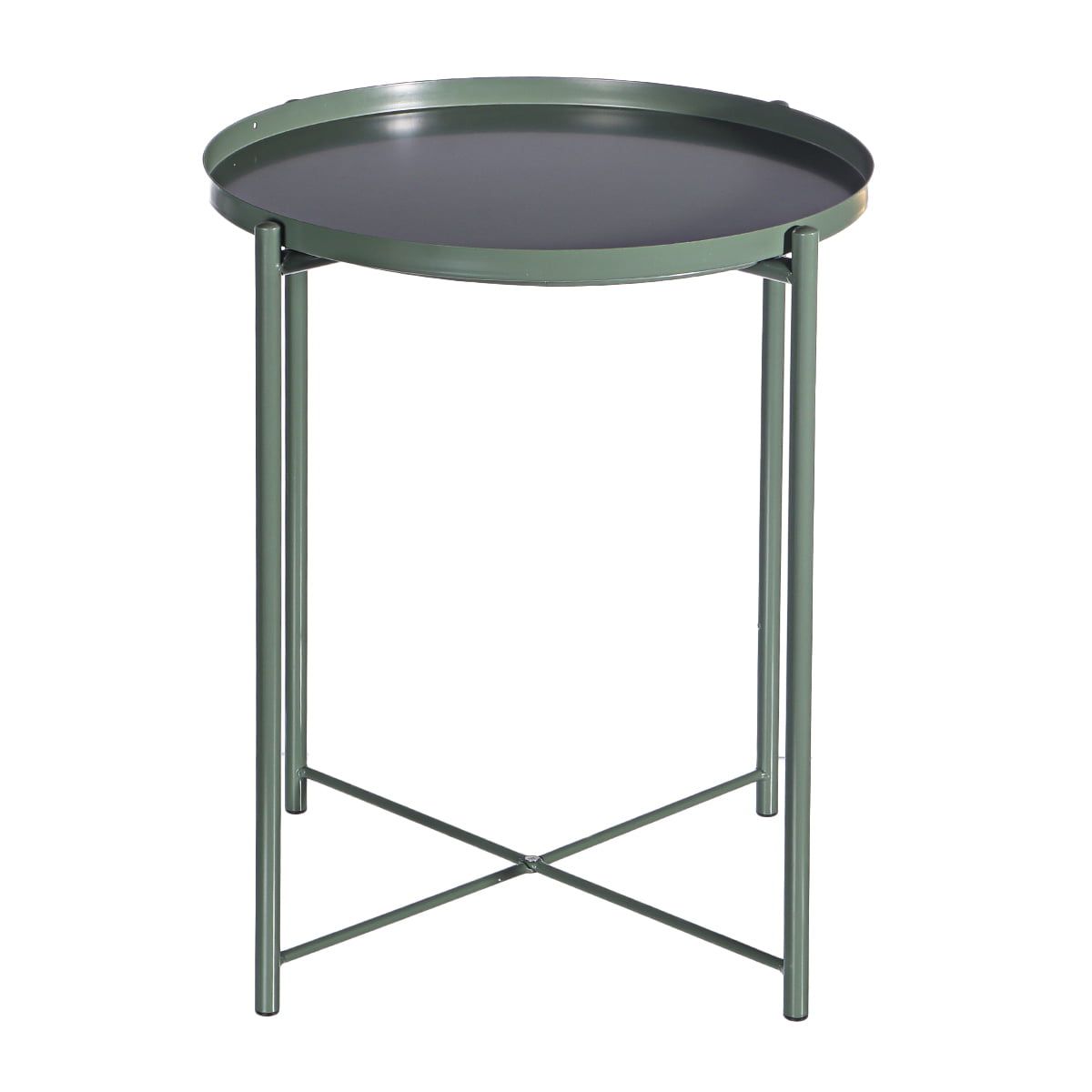End Table,folding Metal Side Table Waterproof Small Coffee Table Sofa Within Metal Side Tables For Living Spaces (View 18 of 20)