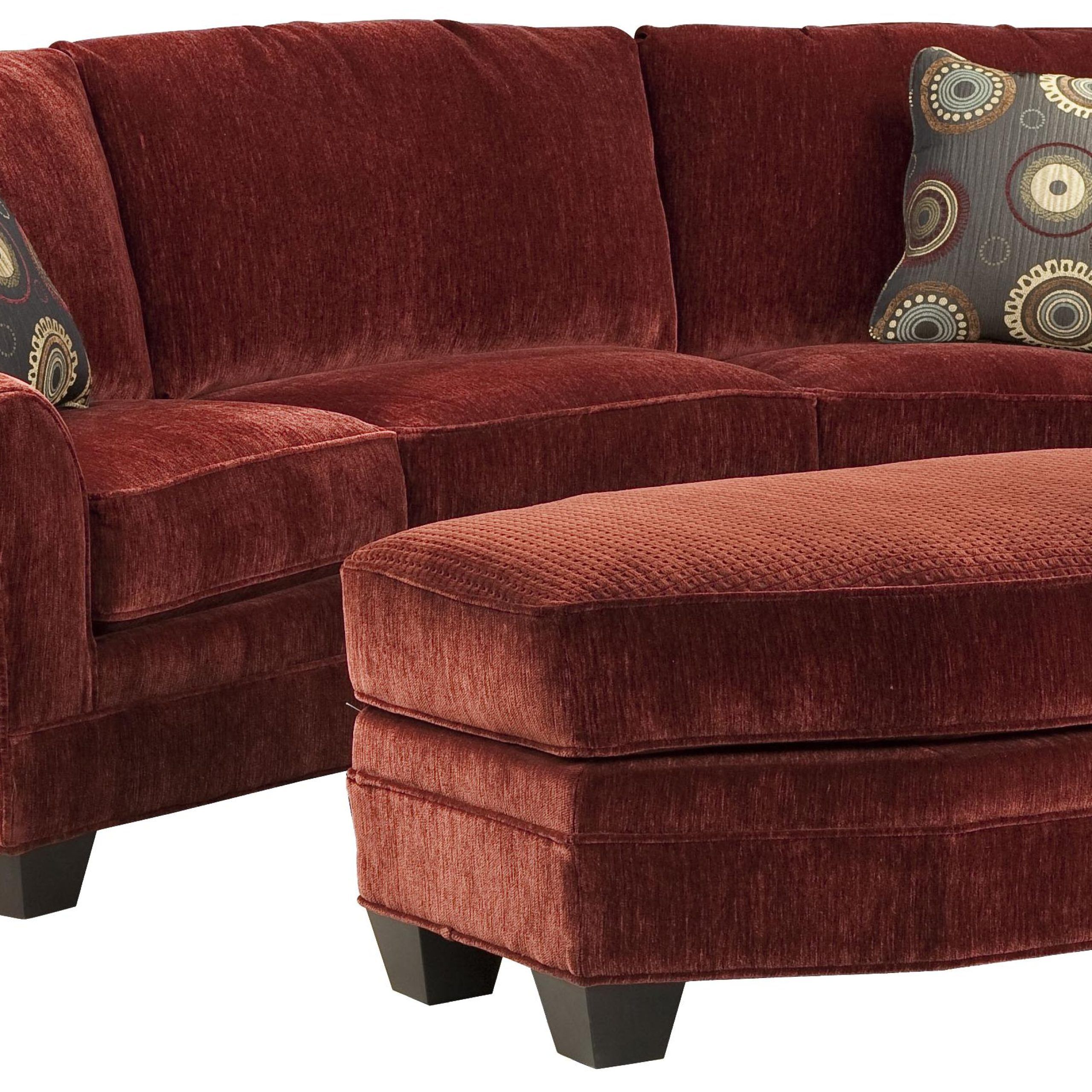 Fairfield Sofa Accents Curved Conversation Sofa With Traditional Rolled Regarding Sofas With Curved Arms (View 3 of 20)