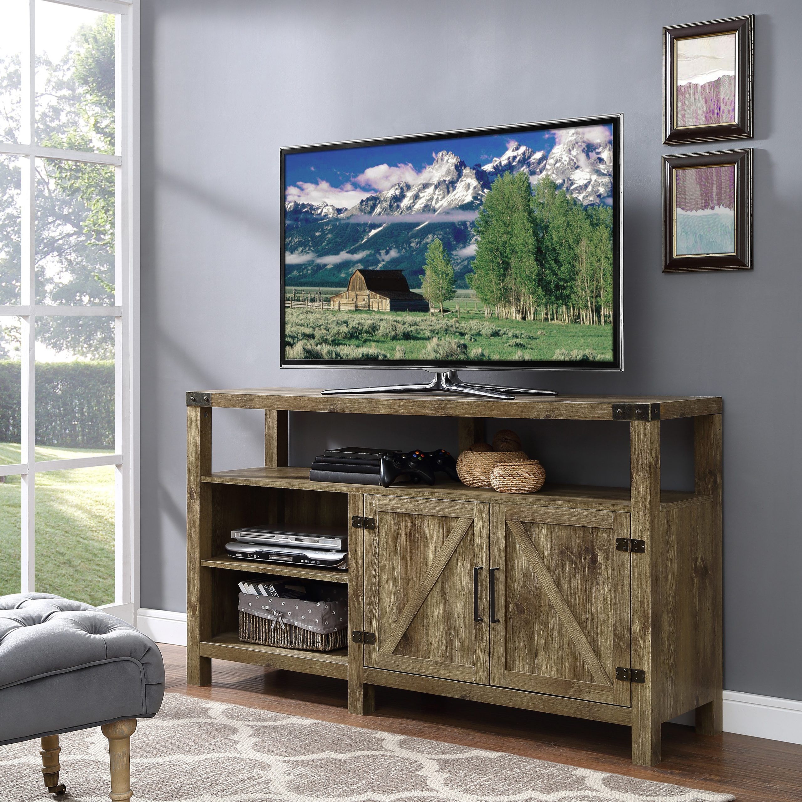 Farmhouse Tv Stand 70 Inch White : Coastal Tv Stands Beach Tv Stands Throughout Farmhouse Tv Stands For 70 Inch Tv (View 14 of 20)