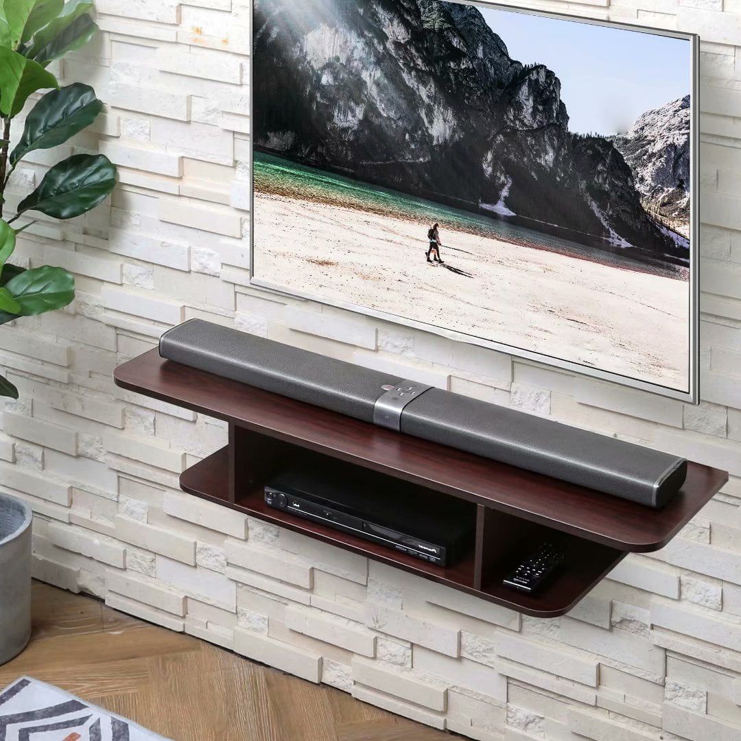 Fitueyes Floating Tv Stand Wall Mounted Media Console Entertainment For Wall Mounted Floating Tv Stands (Gallery 5 of 20)