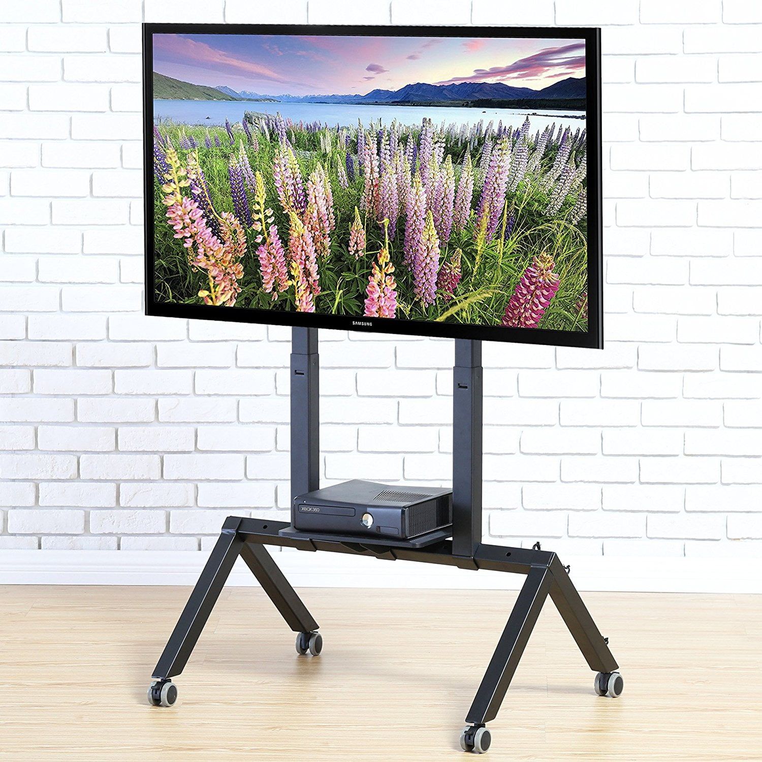 Fitueyes Mobile Tv Cart For Lcd Led Plasma Flat Panel Tv Stand With For Mobile Tilt Rolling Tv Stands (View 13 of 20)