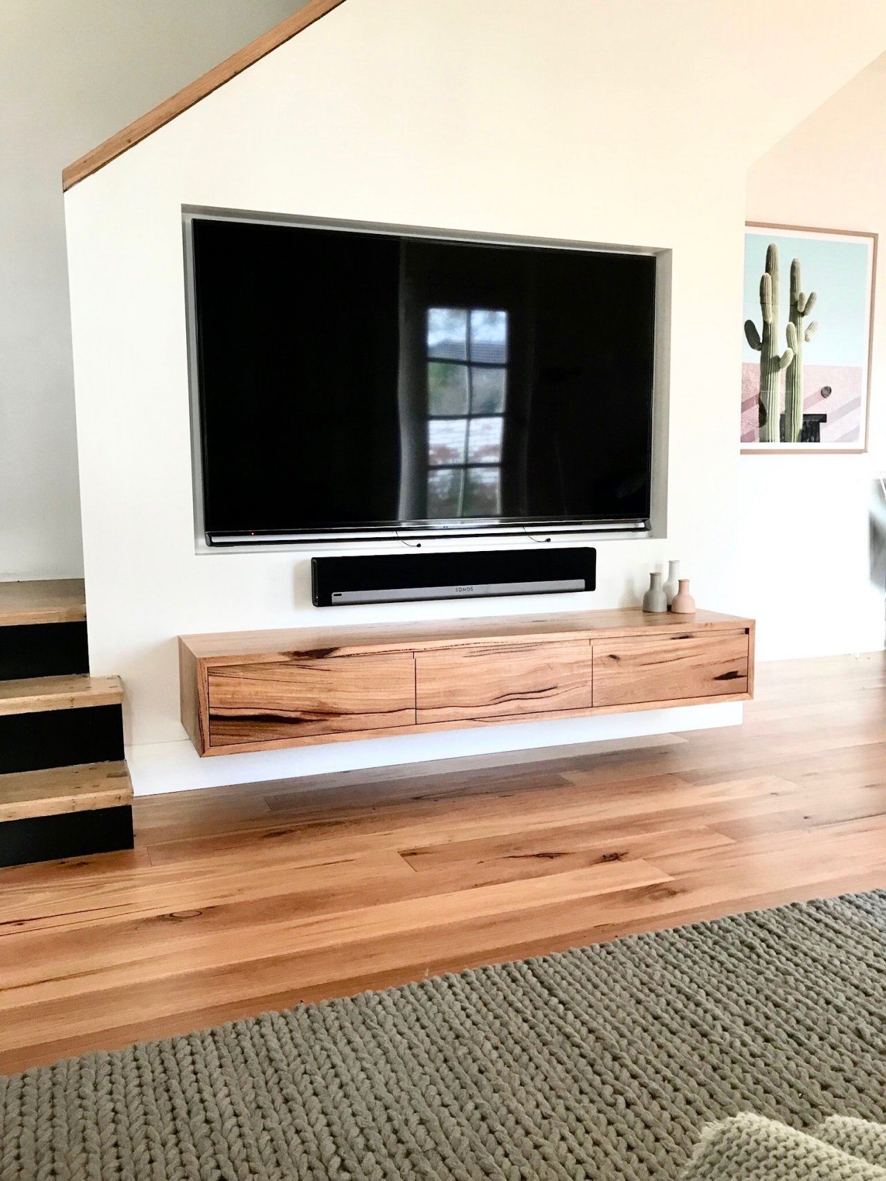 Floating Tv Units And Entertainment Units Are A Stylish Way To Create With Regard To Entertainment Units With Bridge (Gallery 10 of 20)