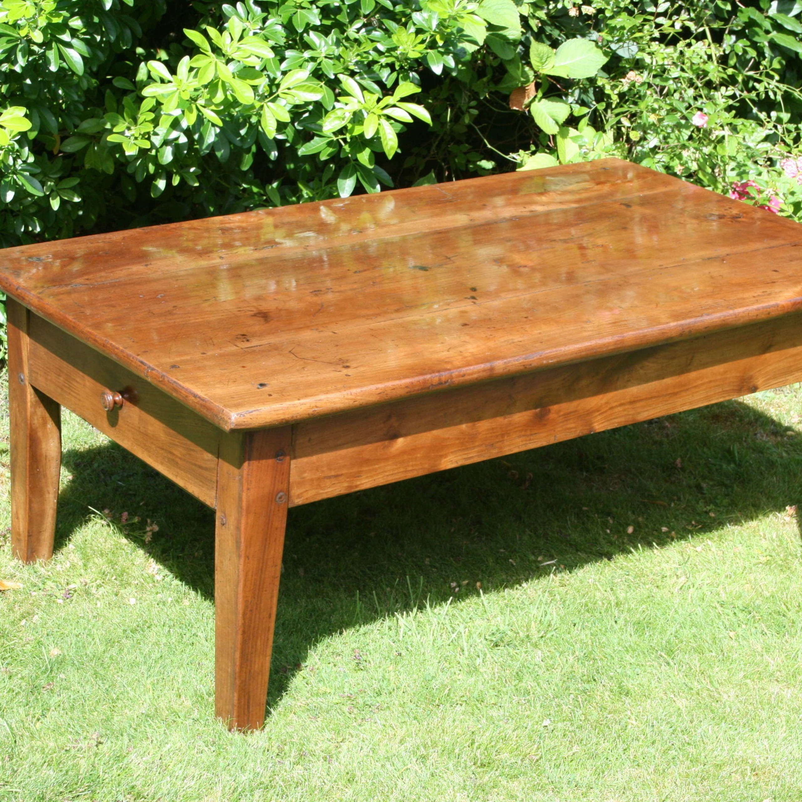 French Cherry Wood Coffee Table In Antique Coffee Tables Regarding Pemberly Row Replicated Wood Coffee Tables (View 7 of 20)