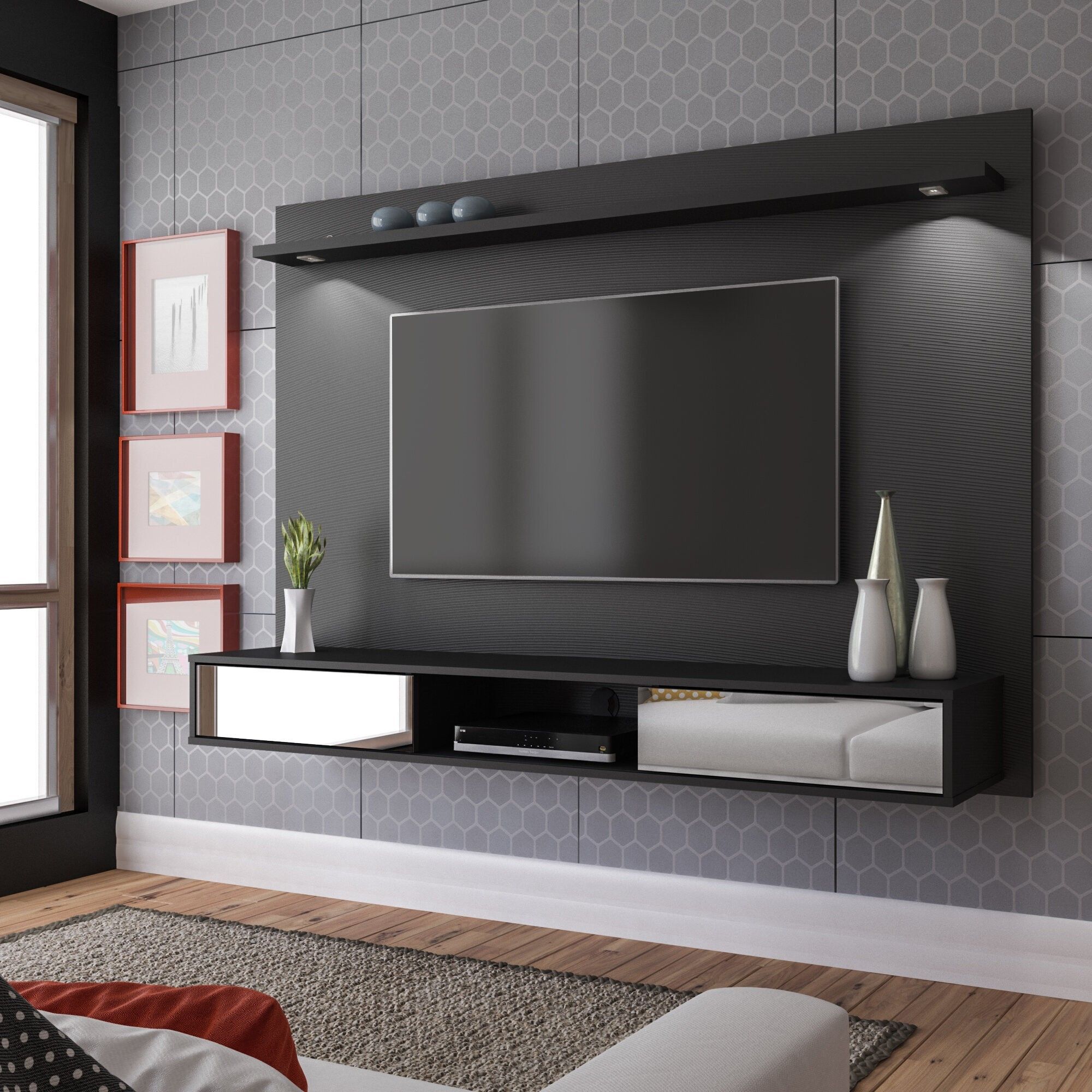 Give Your Family Room A Makeover With Minimally Designed Wooden Tv Throughout Floating Stands For Tvs (View 7 of 20)