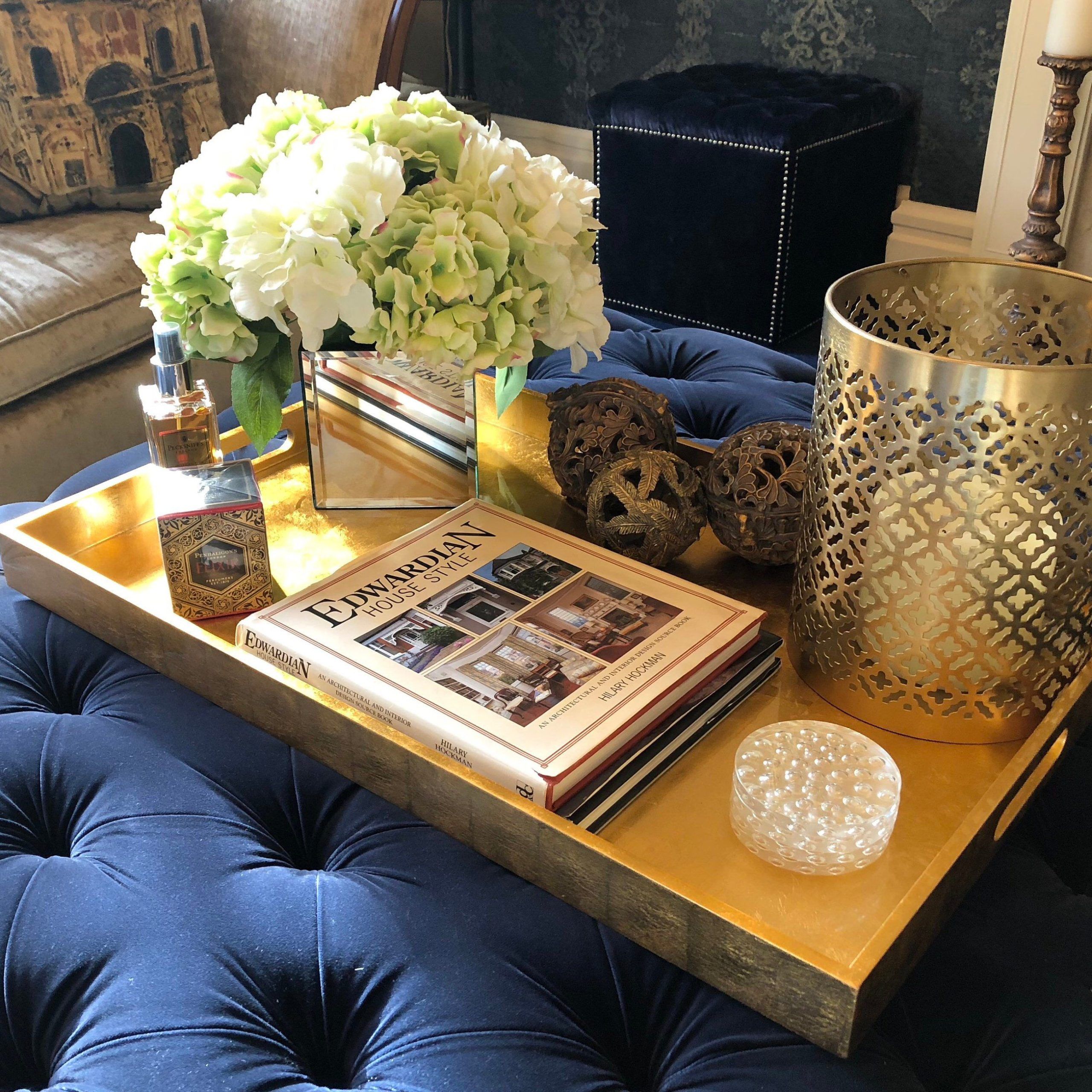 Gold Coffee Table Tray – Cleo Gold Mirrored Vanity Tray Gold Tray Decor With Regard To Coffee Tables With Trays (Gallery 8 of 20)