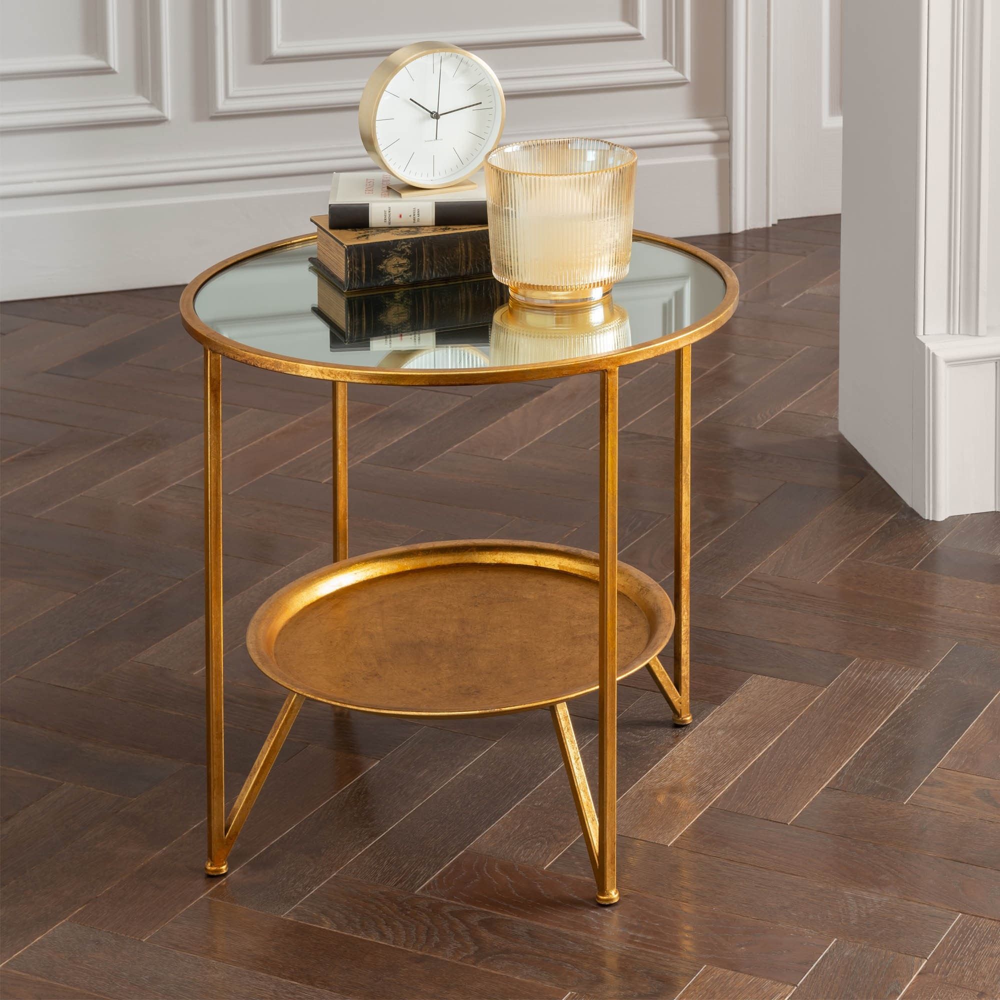 Gold Side Table | Modern Side Table | Contemporary Side Table Throughout Metal Side Tables For Living Spaces (Gallery 16 of 20)